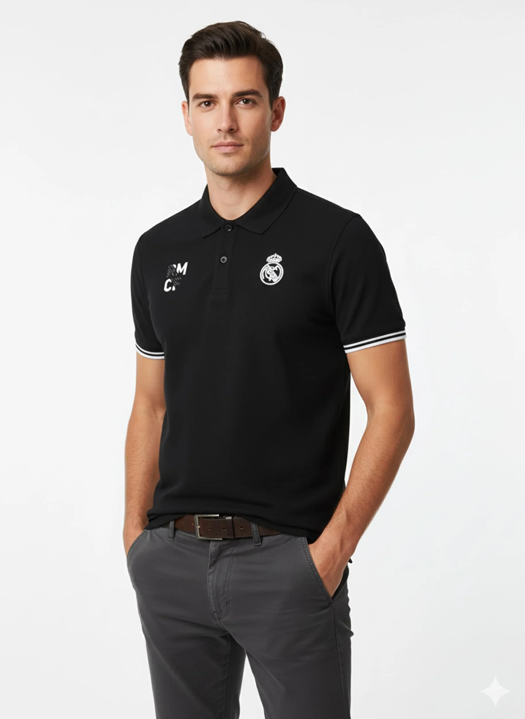 Real Madrid - Polo para hombre, colección oficial de fútbol