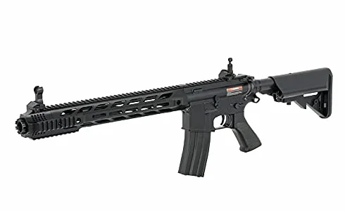 Fusil Rifle réplica Airsoft eléctrica CM.518 M4 Negra Cyma con batería, Cargador de batería y Cargador de Bolas hi-Cap