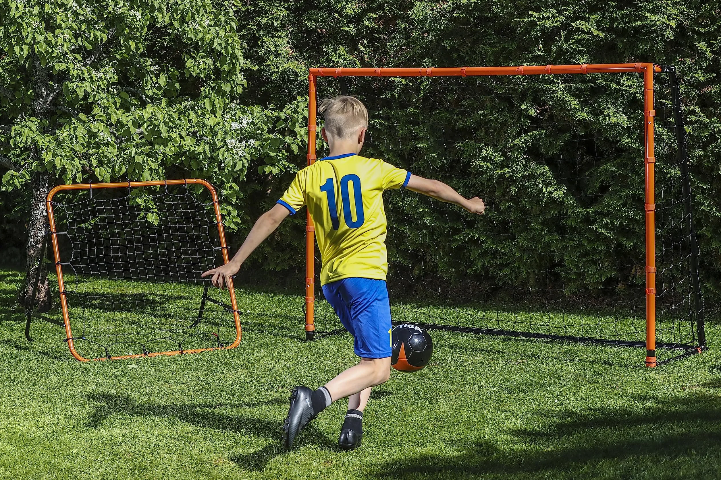STIGA Rebounder Kicker Reboteador, Portería de Fútbol, Red de Pared de Rebote para Entrenamiento
