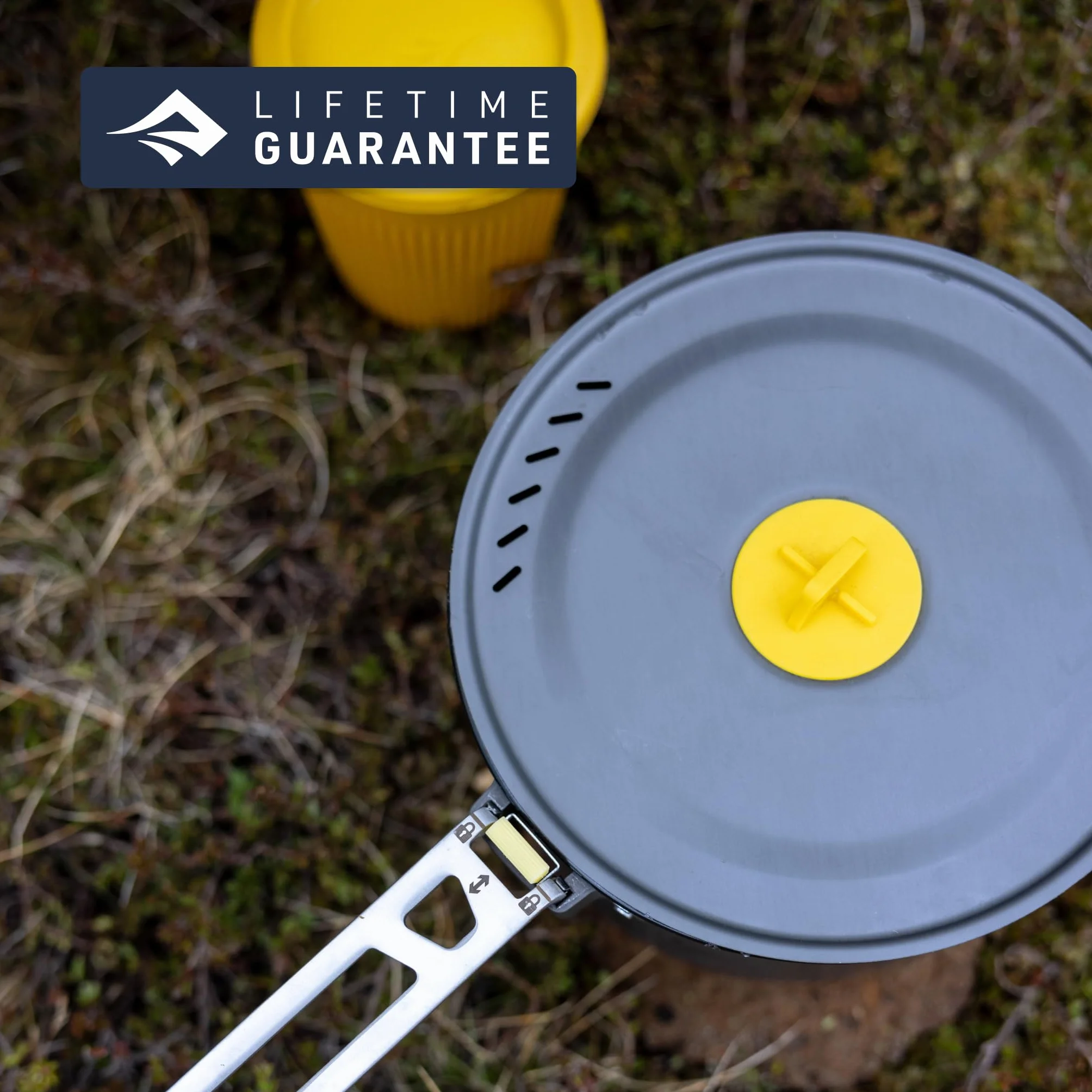 Sea to Summit Frontier UL One Pot Cook Set – 2L Pot + Medium Bowl + Insulated Mug blue-yellow