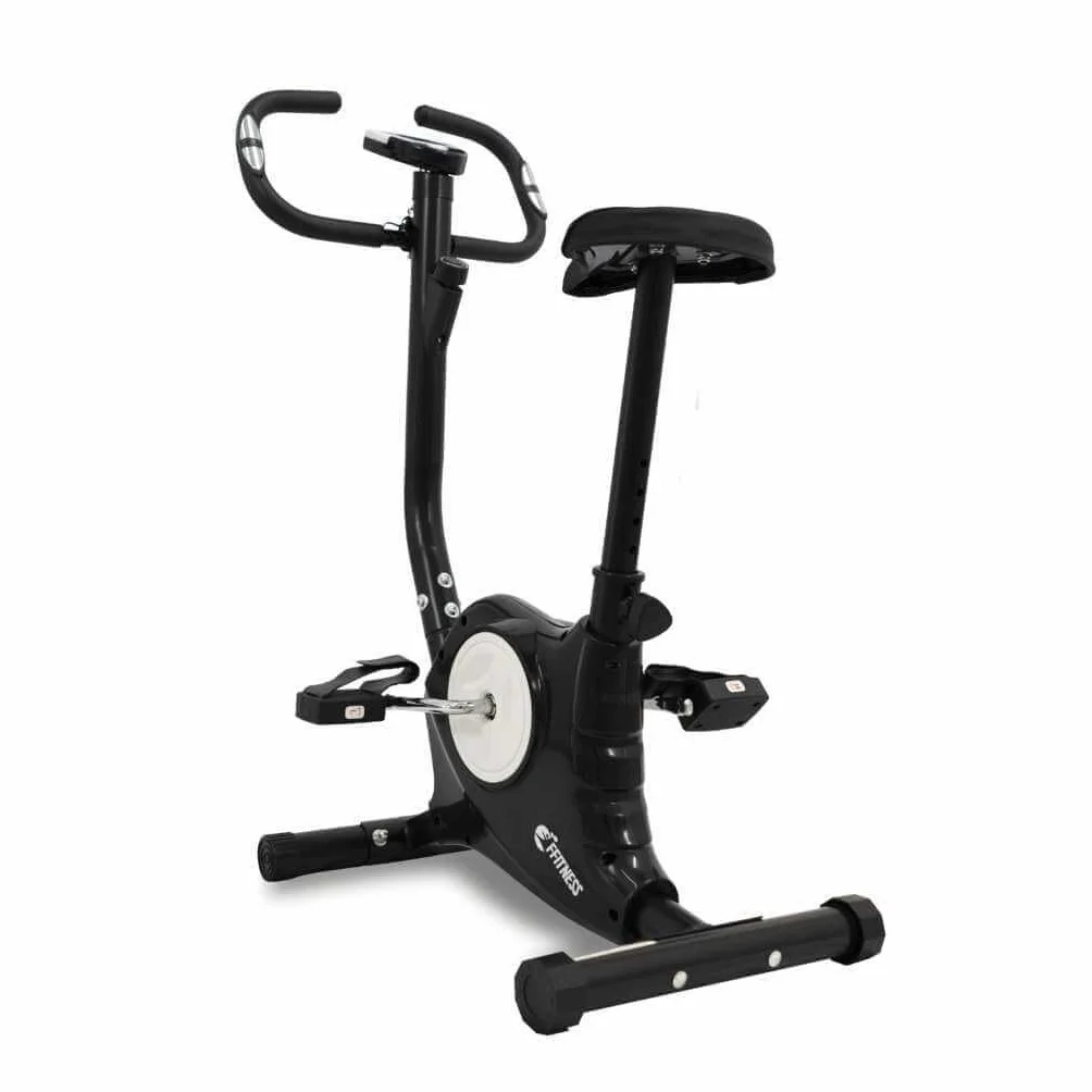 Ffitness FLC201BN - Bicicleta estática fácil de trabajar en casa con cardio Gym Fitness Trainer, equipo deportivo, entrenamiento corporal, adelgazar la celulitis, músculos y piernas resistencia, Negra