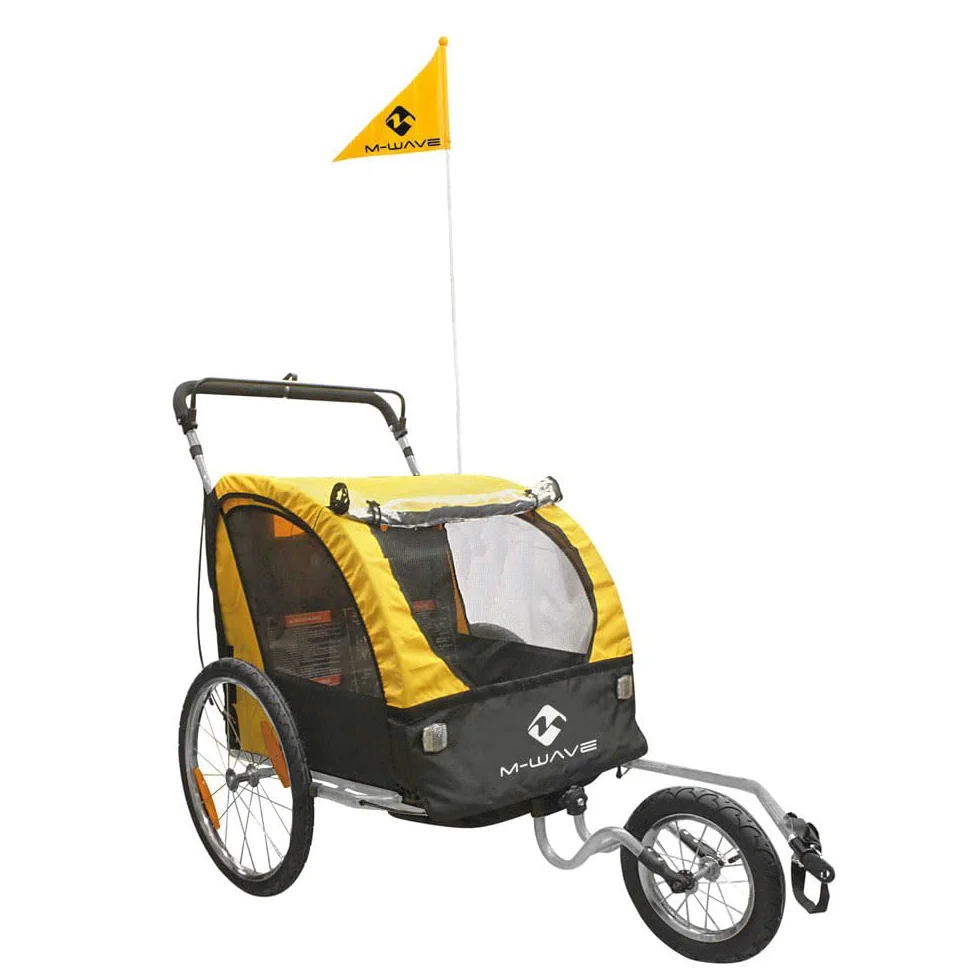 M-Wave Carry All 3 In 1 - Remolque para Llevar y Jogging para Bicicleta/Coche