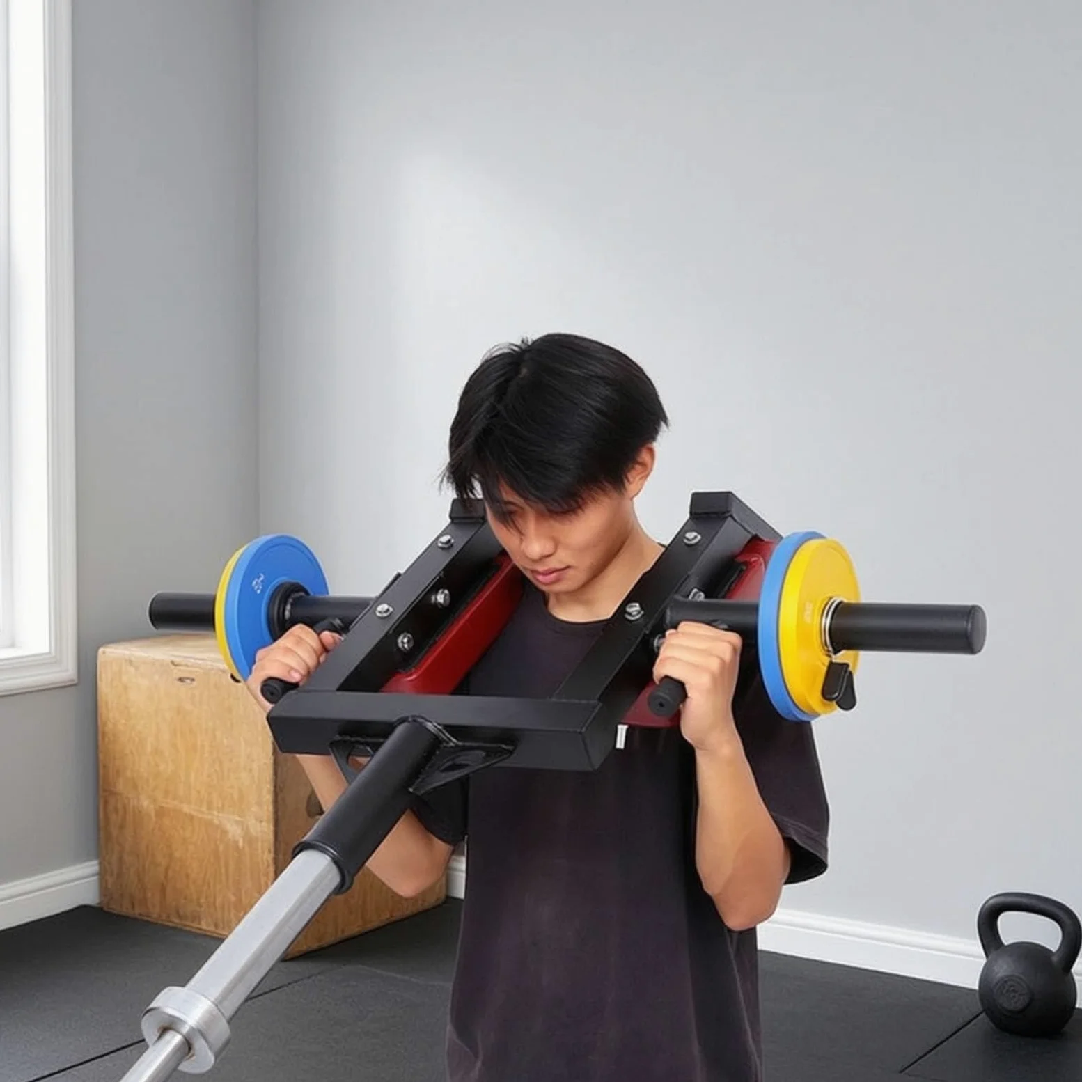Qianly Empuje con Almohadillas Compacto Reforzado para Gimnasio en Casa