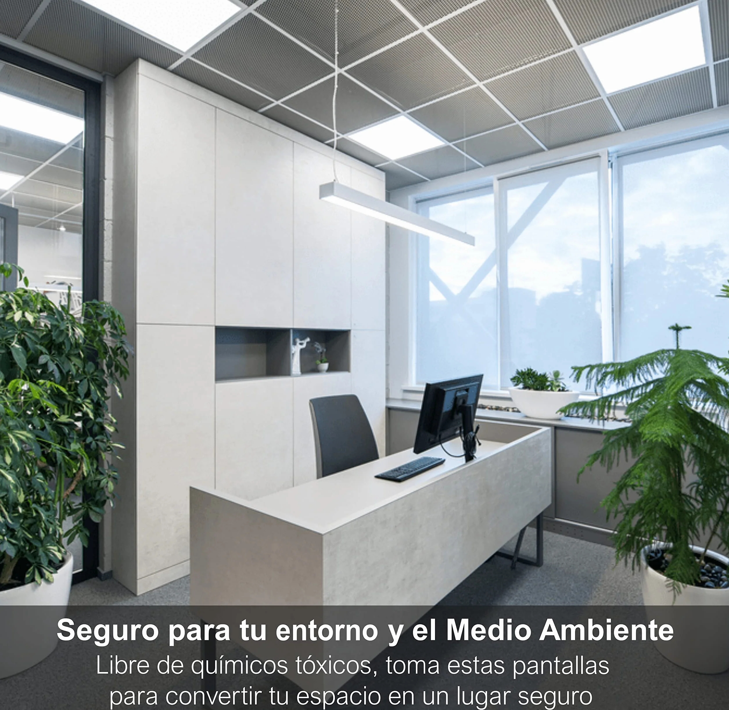 CLAR HYBEC Panel LED 60x60 cm 40W Luz Neutra 4000K Pack 5