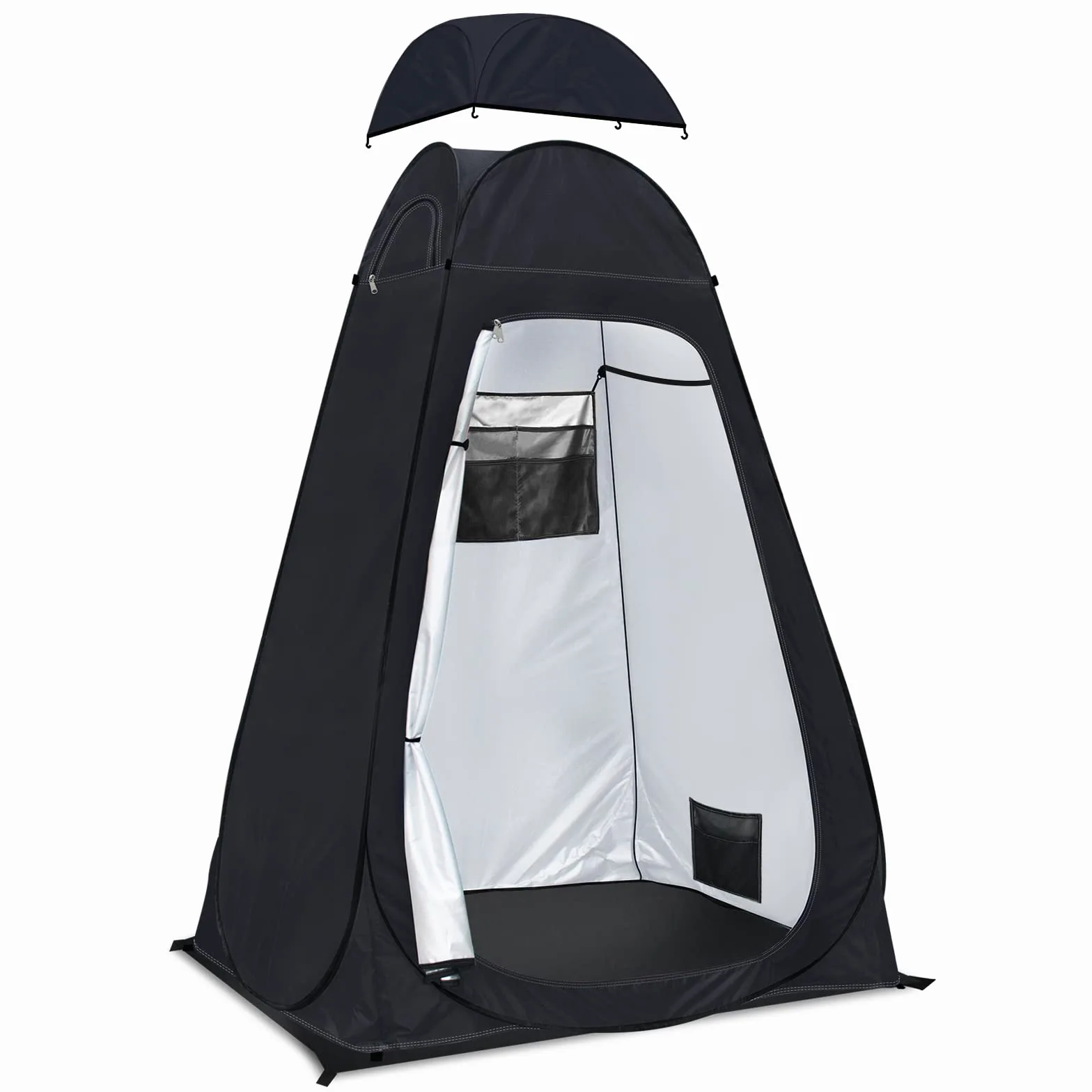 Tienda de campaña de inodoro portátil para ducha, camping, privacidad, vestuario al aire libre, protección UV