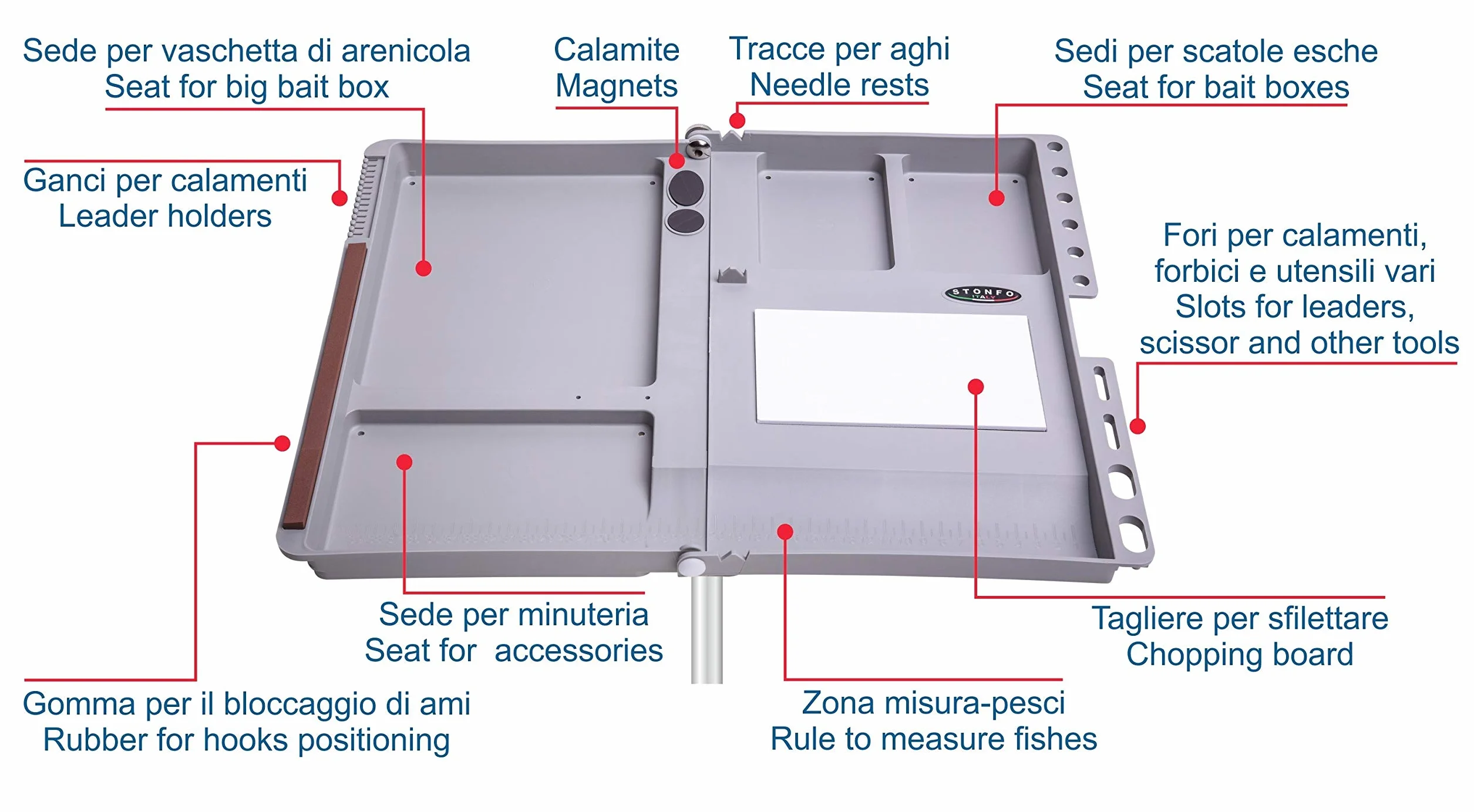 Stonfo - Bandeja plegable multiusos, mod. 529