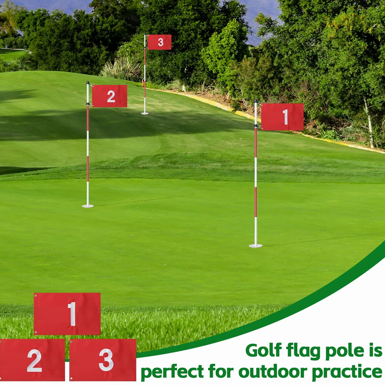 Bastones de bandera de golf