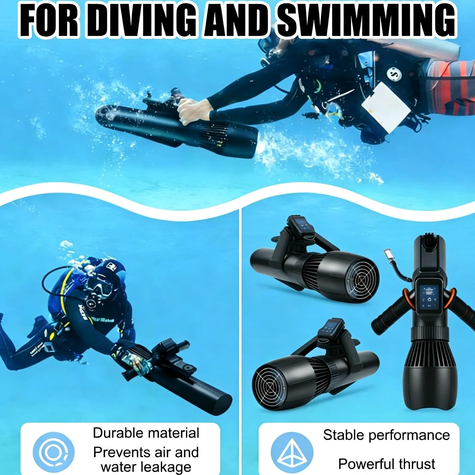 Tabla de Surf Eléctrica Jet Board, Scooter Acuático Motorizado 500W/700W | Velocidad 3–7/9km/h, Modo Dual, Autonomía 40–130min, Profundidad 40m, Carga 115kg, Paddle Surf Hinchable