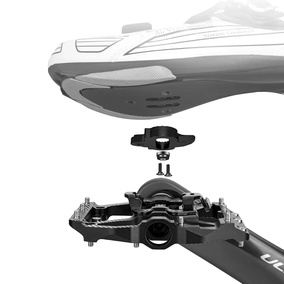 CXWXC Pedales SPD para bicicleta de dos lados MTB con 3 posiciones selladas de aleación de aluminio de 9/16 pulgadas, plataforma ancha, pedales de clic para MTB o bicicleta de carretera