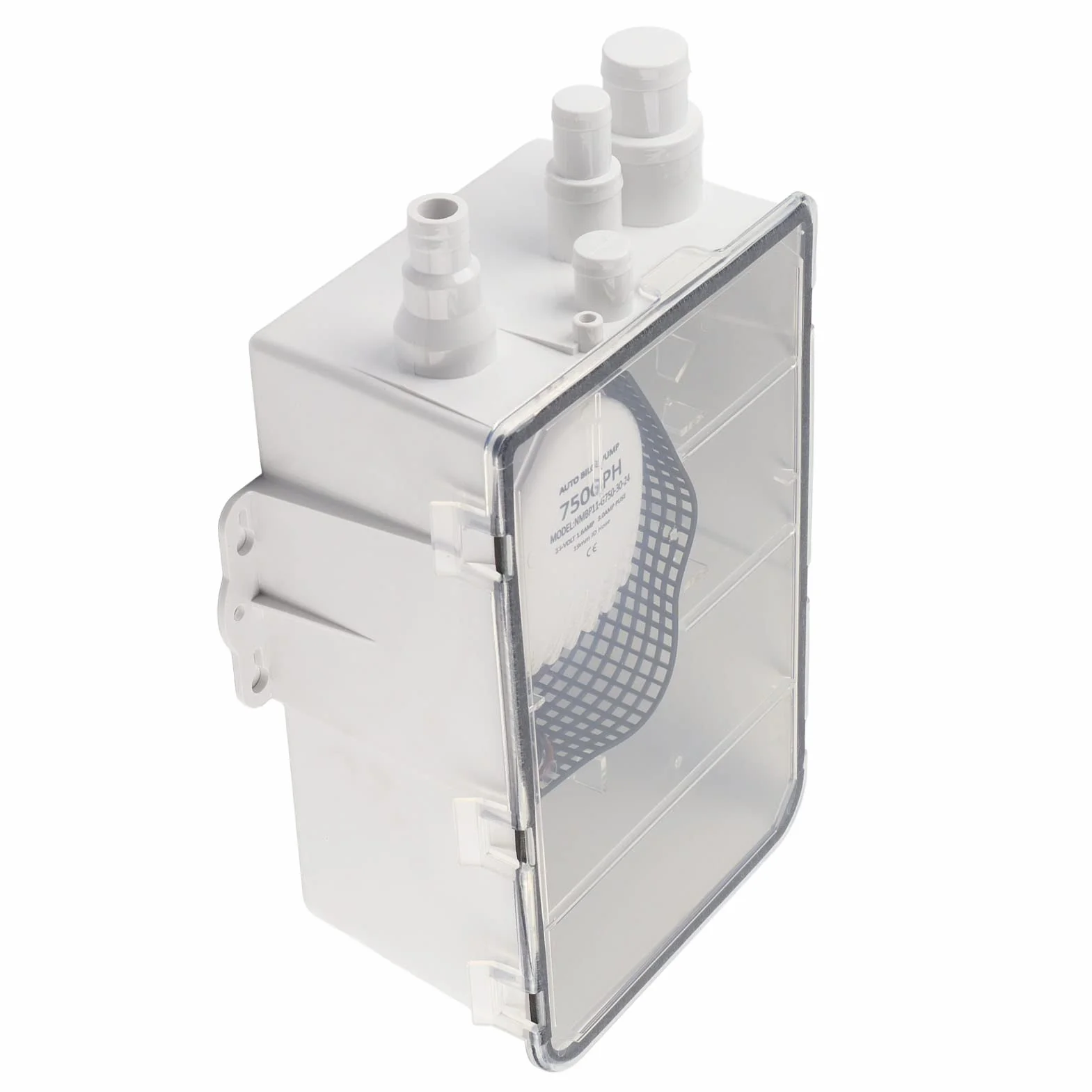 Bomba De Sumidero Para Ducha 750GPH Con Flotador Automático Y Múltiples Entradas DC 12V/24V Para Barcos Y Yates Compatible Con Y Rule Ideal Para Drenaje De Aguas Residuales