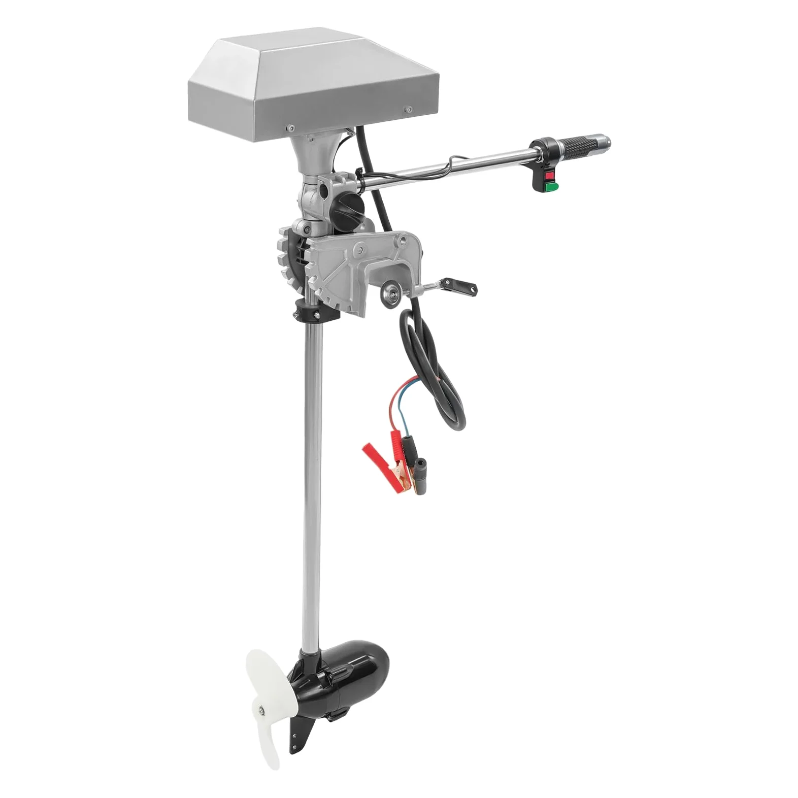Genérico Motor fueraborda eléctrico 1500W, 12V/24V, sin escobillas, Velocidad máxima 4200rpm, Pantalla LED, Velocidad Variable, Marcha adelante/atrás, para Barcos de Pesca