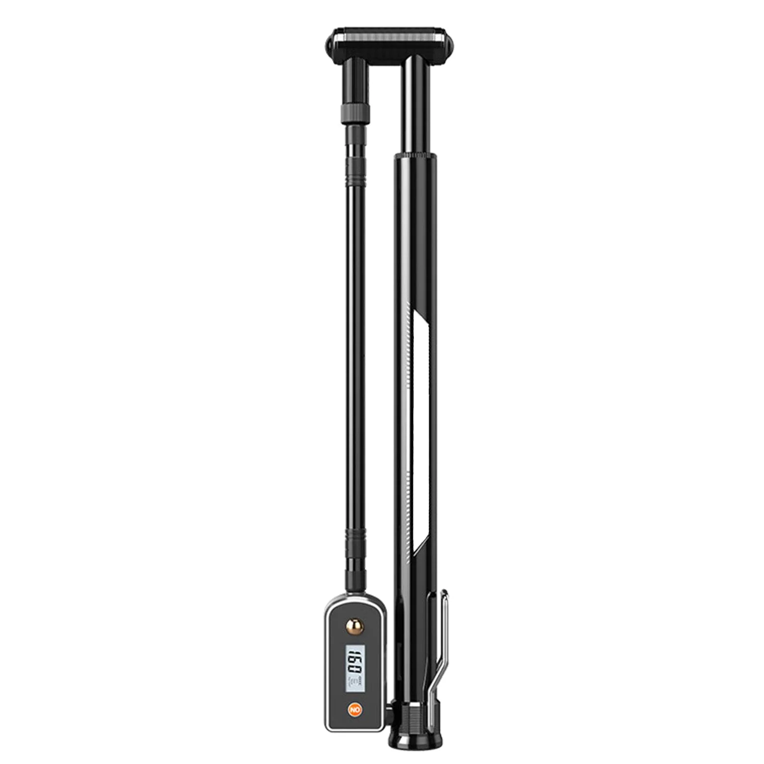 Bomba de Piso para Bicicleta con Manómetro Digital de 160 PSI - Bomba de Aire para Bicicleta Compatible con Válvulas Schrader y Presta - Bombas de Aire Portátiles para Bicicleta