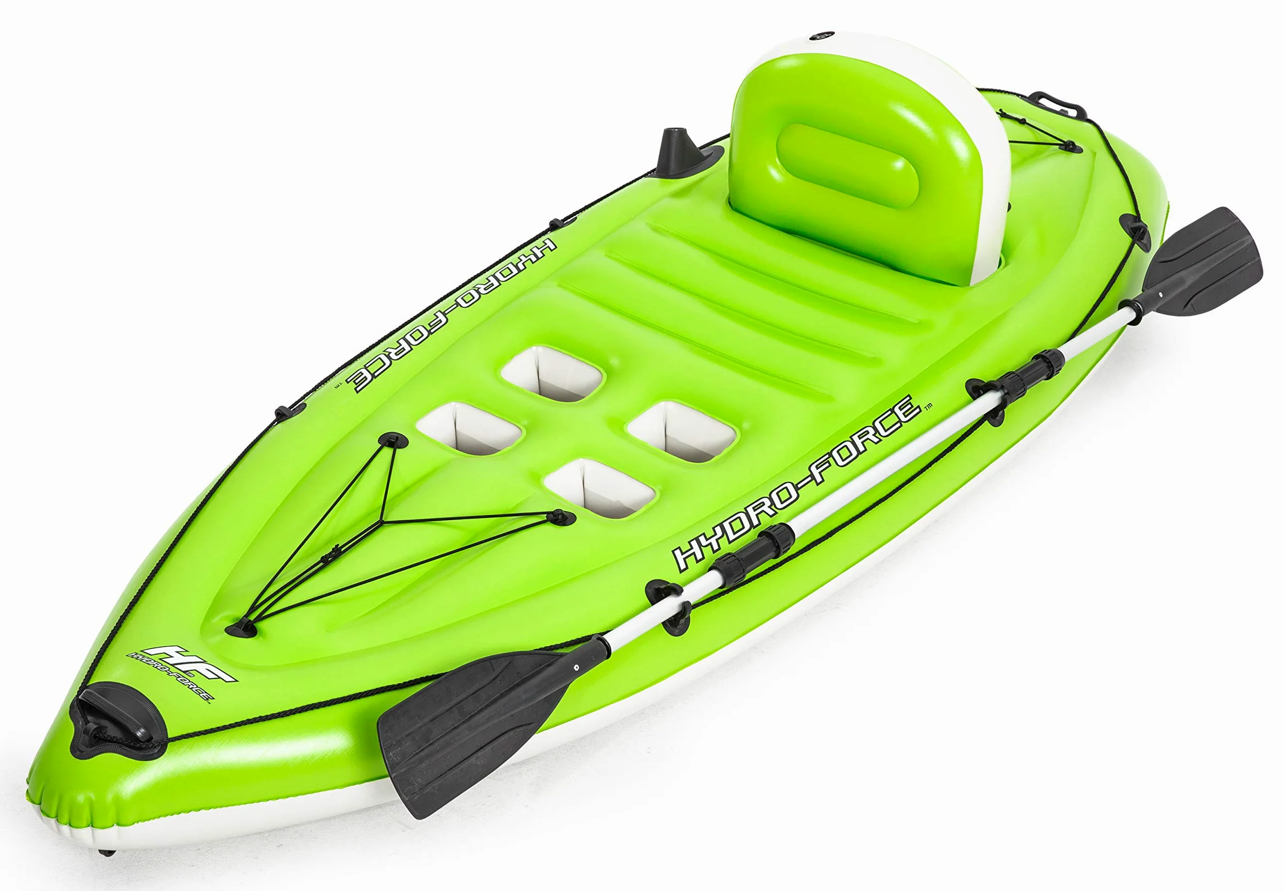 BESTWAY 65097 - Kayak Hinchable Hydro-Force Koracle 270x100 cm Individual con Remo y Bomba