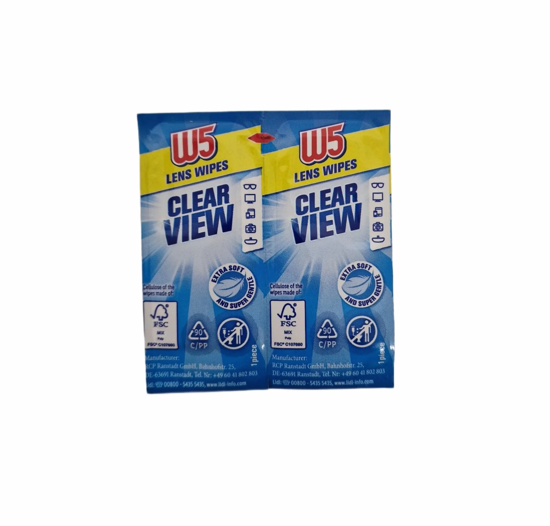 LIMPIEZA WIPES 60 uds. para gafas, cámaras, pantallas, teléfonos