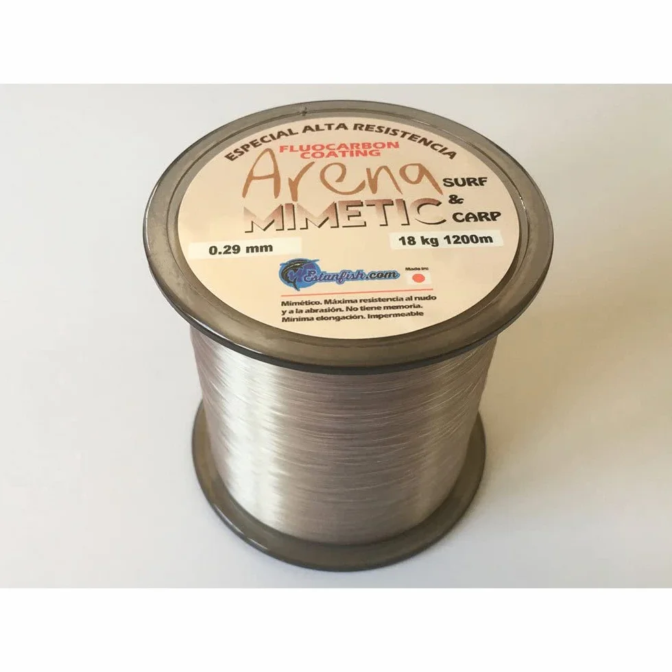 NYLON MONOFILAMENTO ARENA MIMETIC 0.29 - 1200m 18kg SURF#AND#amp;CARP