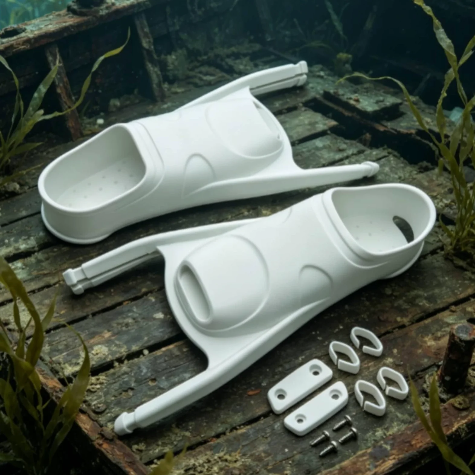 rockible Aletas de Natación Aletas Buceo Acuáticas Escarpines Componentes con Diseño de Flujo Suave y Eficiencia en el Confort en Sesiones Largas Adecuadas , Negro , S 37-38