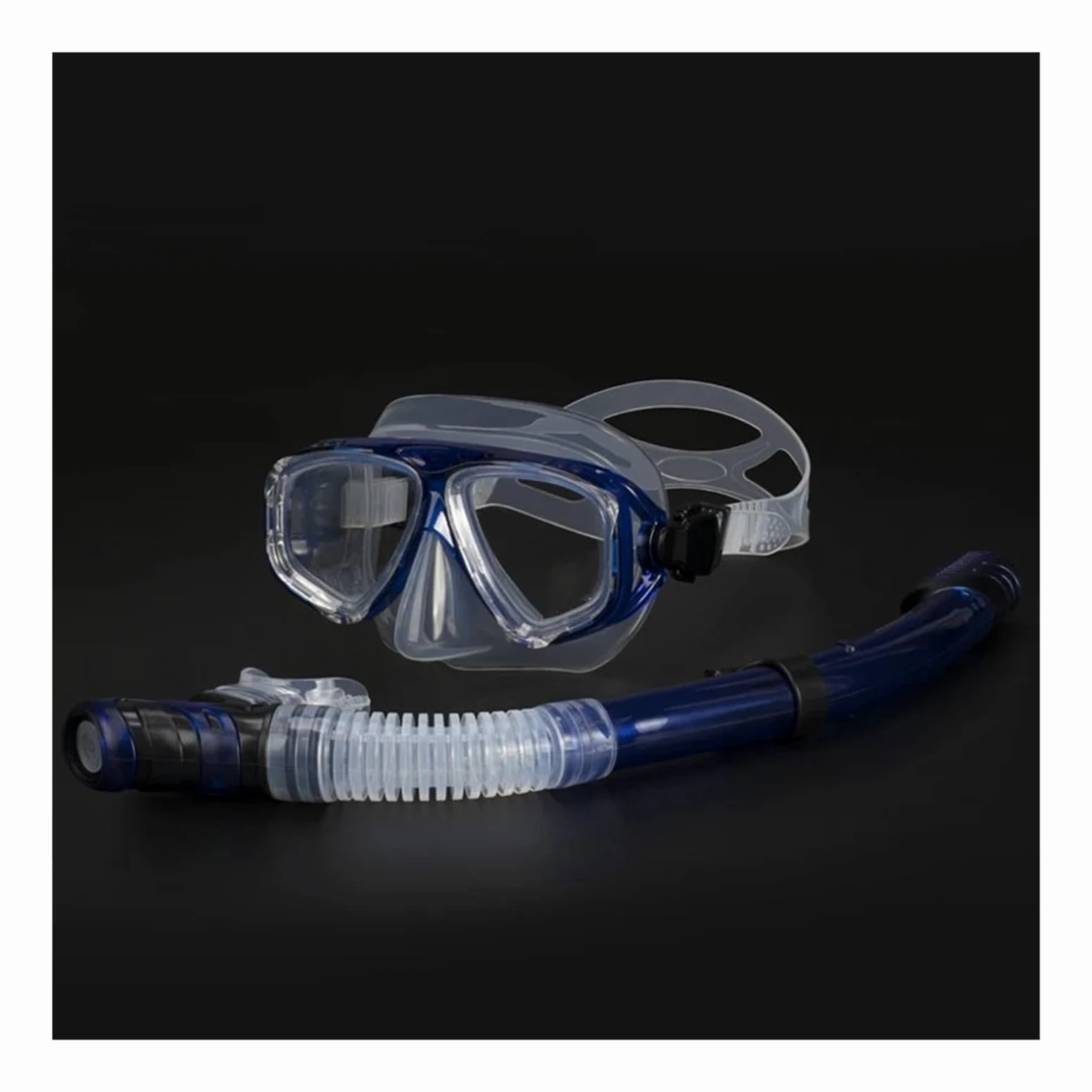 Buceo Máscara de Snorkel Máscara de Buceo antiempañamiento Gafas de Buceo con esnórquel Gafas de Buceo con Sello de Vidrio Templado