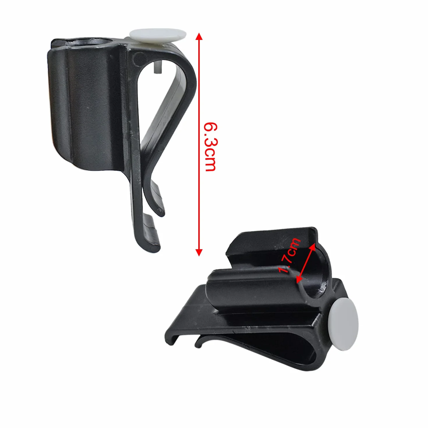 4 clips para bolsas de palos de golf en soporte para putter, soporte de sujeción de plástico duradero, color negro, accesorios de golf para hombres y mujeres