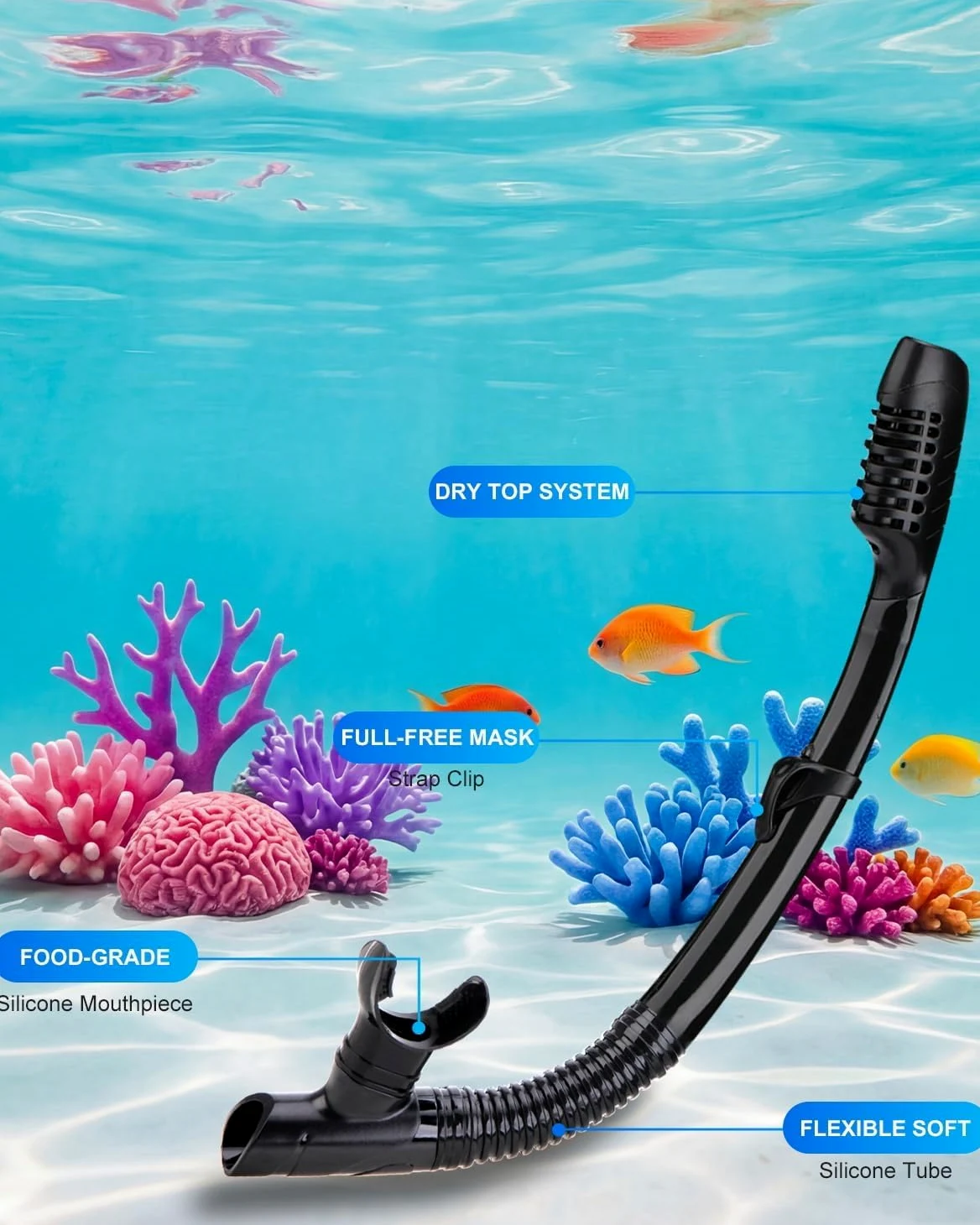 Equipo de Snorkel para Adultos - Máscara de Buceo Seca - Gafas de natación - Máscara de Buceo - Máscara de Buceo - Máscara de Buceo - Máscara de Buceo - Máscara de Buceo