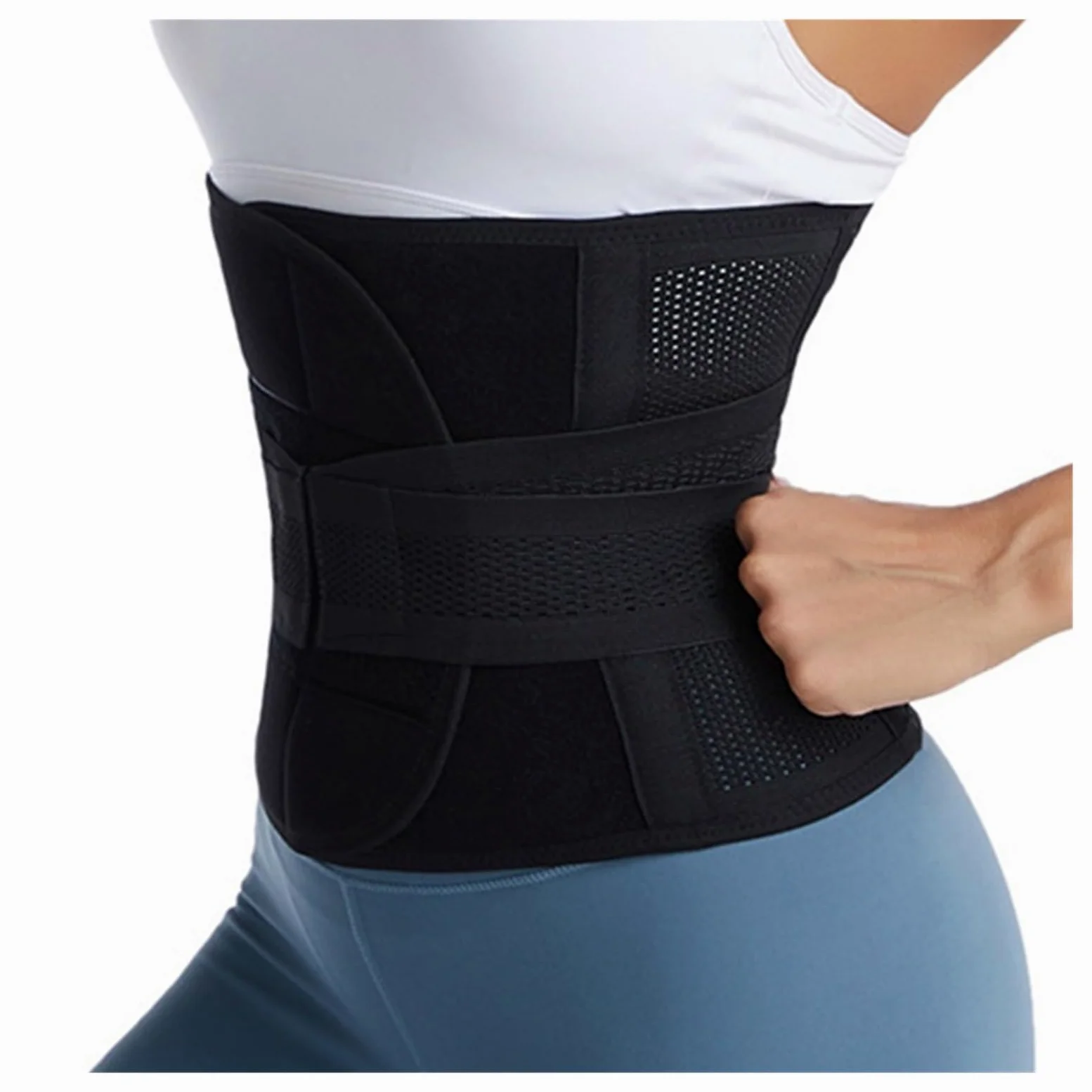 Faja Abdominal Mujer Faja moldeadora de cintura, cinturón de soporte de espalda for mujeres y hombres, correa de control abdominal adelgazante, corsé de doble compresión.
