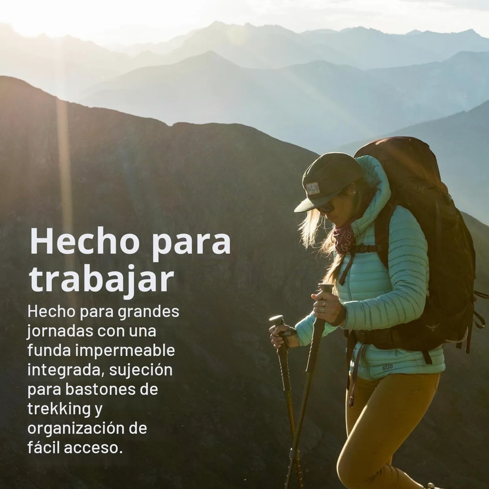Osprey Kyte Mochila de trekking para mujer, 48L Medium/Large, Serenity Blue