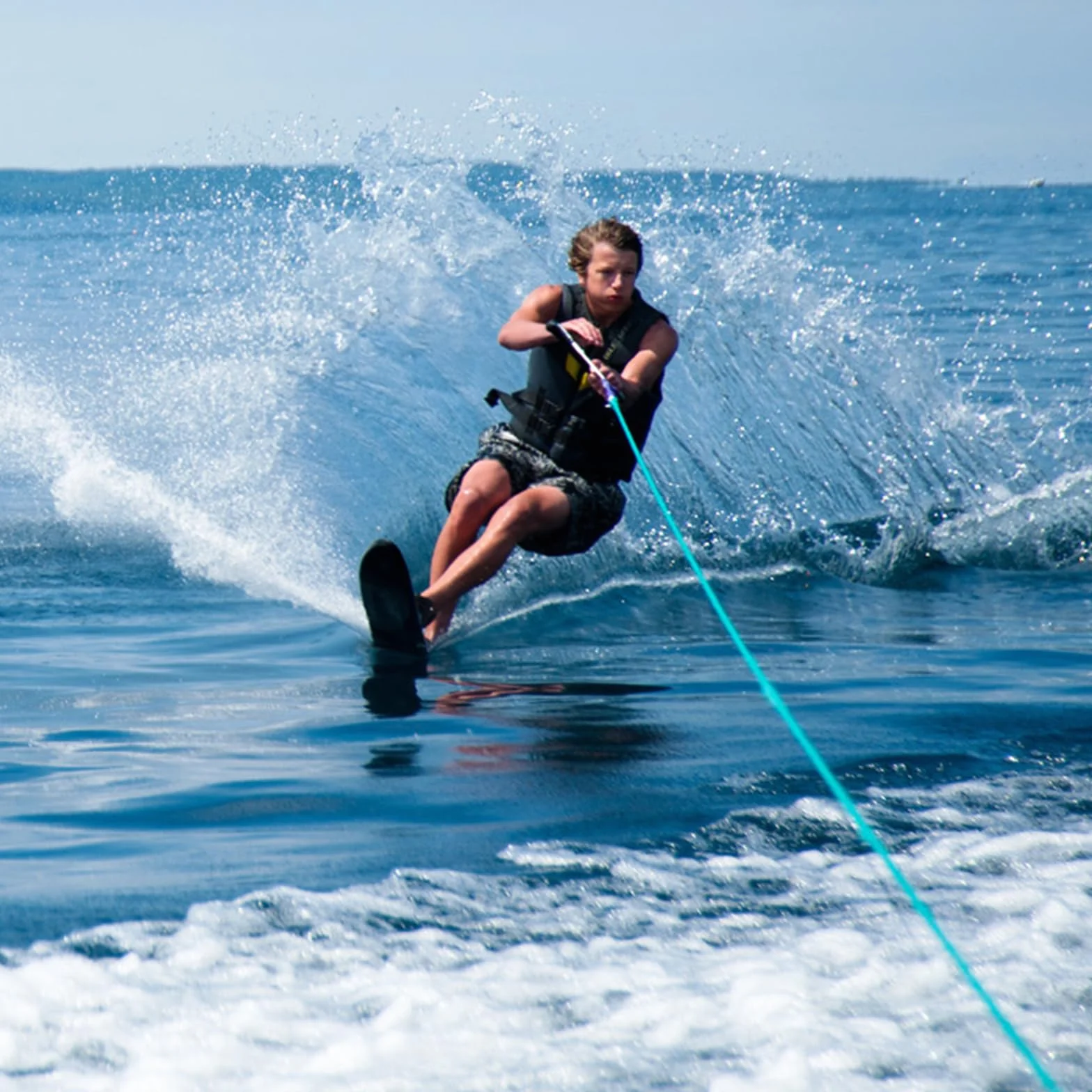 Cuerda de esquí acuático Wakeboard: Cuerda de Remolque Ajustable para esquí acuático, Cuerda de Remolque para Barco, esquí náutico, Despertador