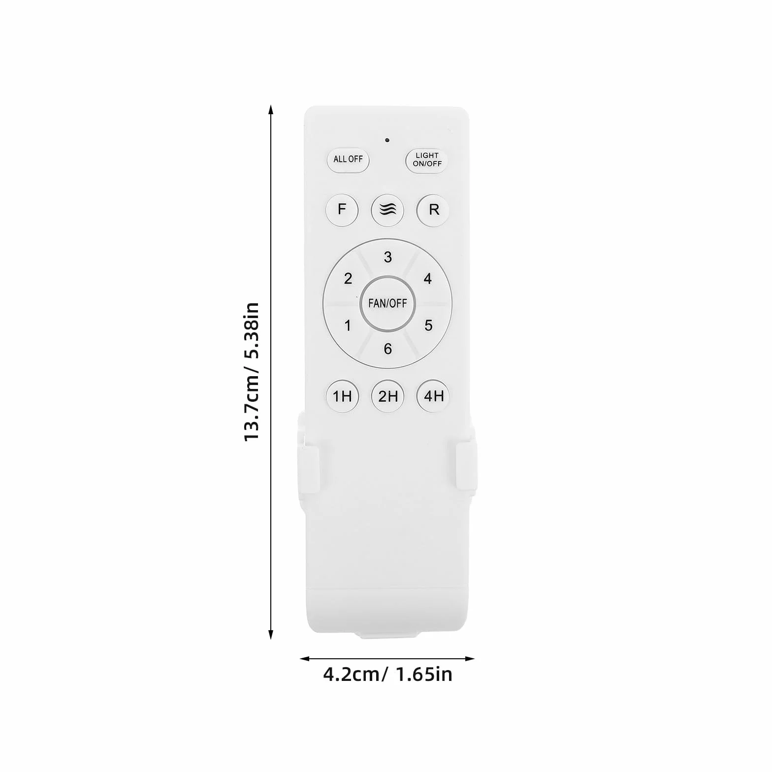 COLLBATH 2 mandos a distancia para ventilador de techo, control de 6 velocidades, regulador de intensidad de luz, temporizador 1-4 horas