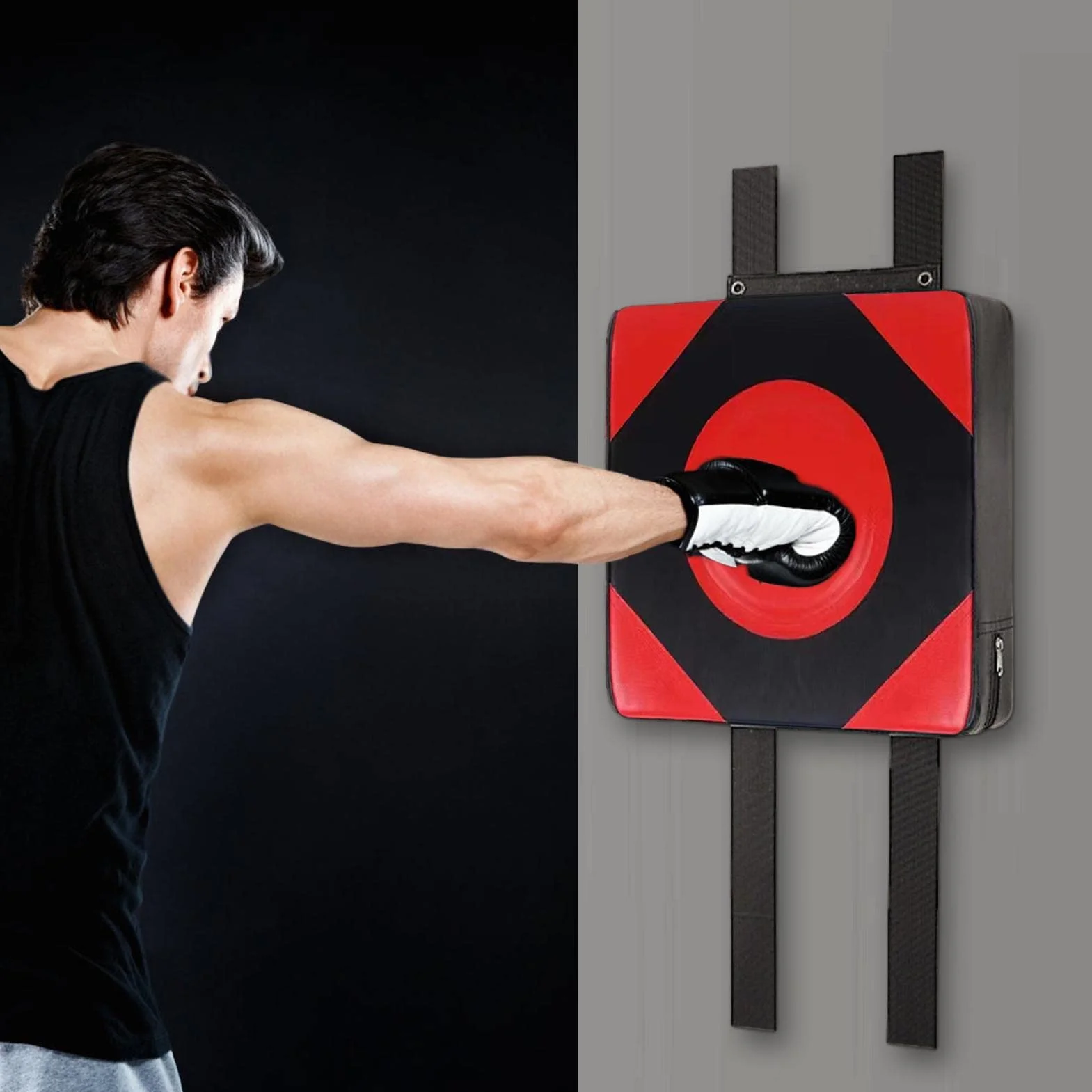 Alfombra de Boxeo de Pared, Almohadilla de Objetivo Ajustable, Saco de PU, Equipo de Entrenamiento de Boxeo