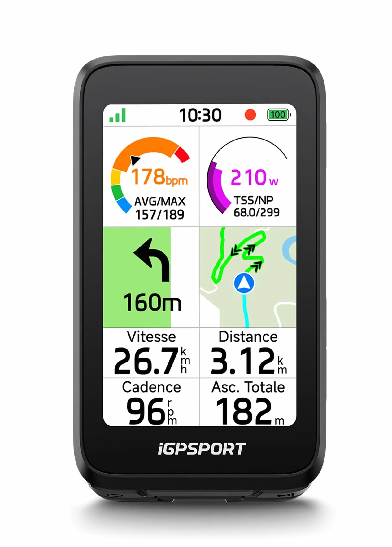 iGPSPORT BiNavi Air GPS Bicicleta Pantalla Táctil HD 3" iClimb 3.0 Ciclismo Virtual 30h