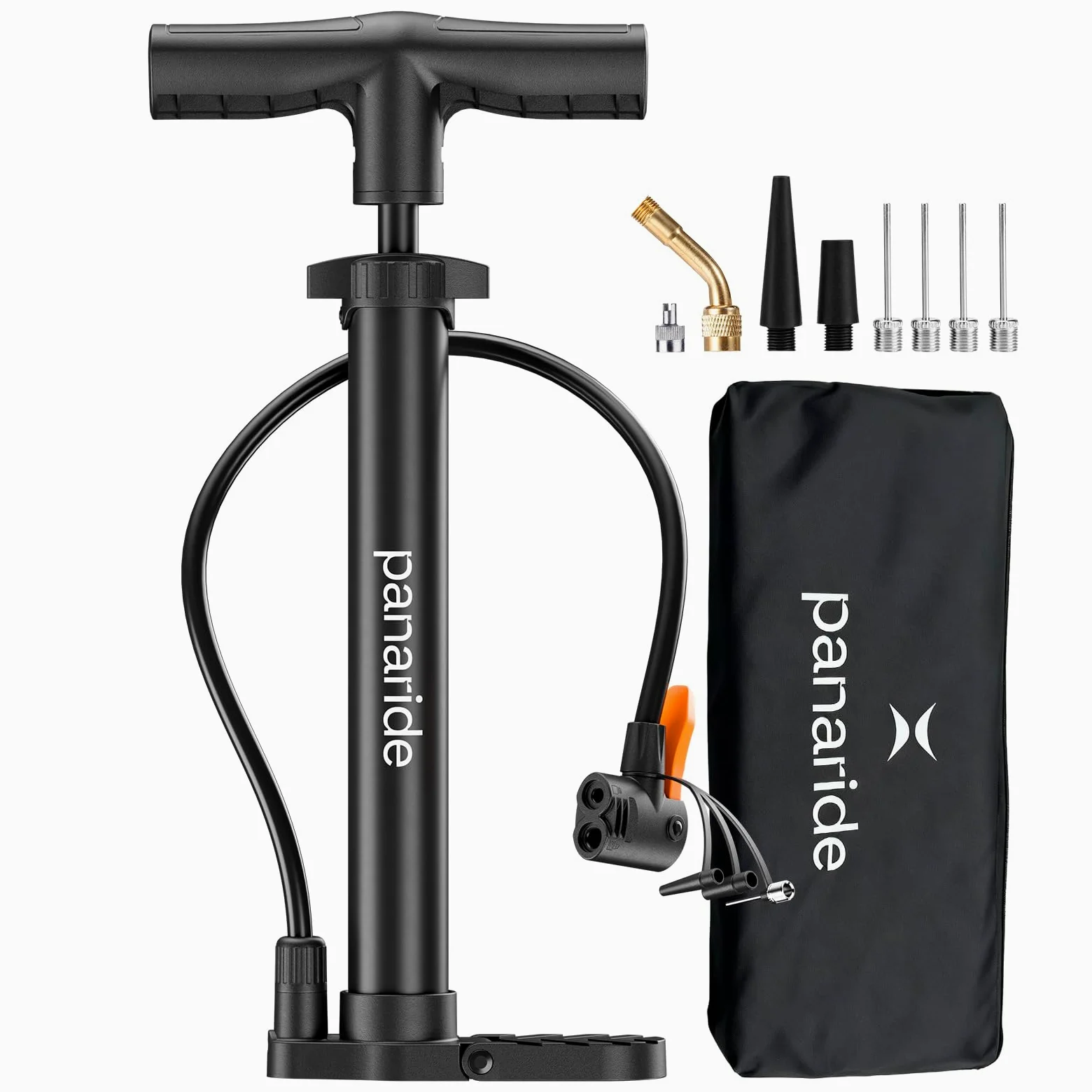 Bomba de suelo para bicicleta, inflador avanzado de neumáticos de bicicleta, bomba de aire manual para bicicleta con válvulas Presta y Schrader dobles, bomba de mano para bicicleta, adecuada para