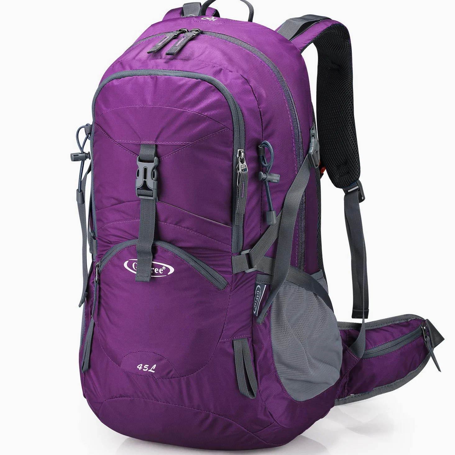G4Free Mochilas de senderismo de 45 litros con cubierta para la lluvia, impermeable, mochila de senderismo, mochila de viaje al aire libre, camping, montañismo, senderismo, para hombres y mujeres