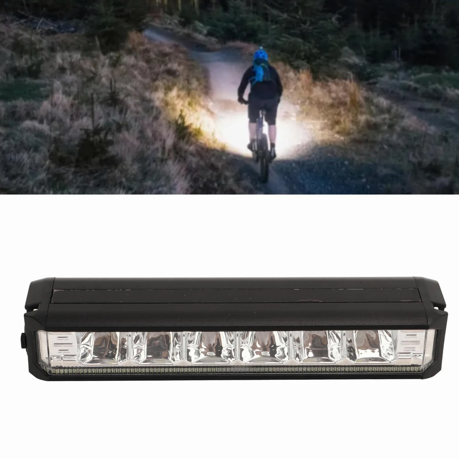 Luz para Bicicleta, Recargable por USB, 6 Luces de Aleación de Aluminio de Alto Brillo, Multimodo, Ahorro de Espacio, Juego de Luces para Bicicleta para Correr Al Aire