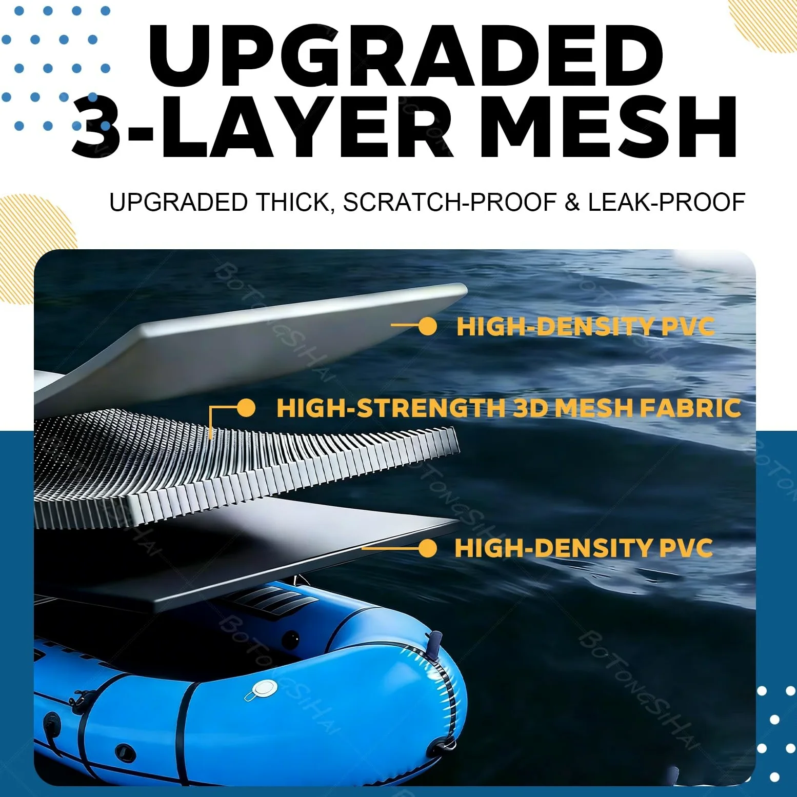 Packraft Kayak Hinchable PVC Ultra Ligero - Barco Inflable 1 Persona, Hinchado Rápido, Compacto para Bicicleta Y Senderismo, para Pesca Y Aguas Tranquilas