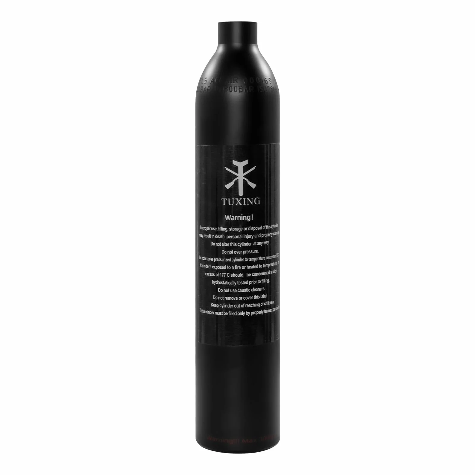 TUXING Aluminio Aire Comprimido Hpa Paintball Tanque Sistemas de Aire, Paintball Tanque de Aire 0.5L 31Ci Capacidad, Cilindro de Buceo Botella de Aire de Alta Presión para Paintball (M18*1.5)