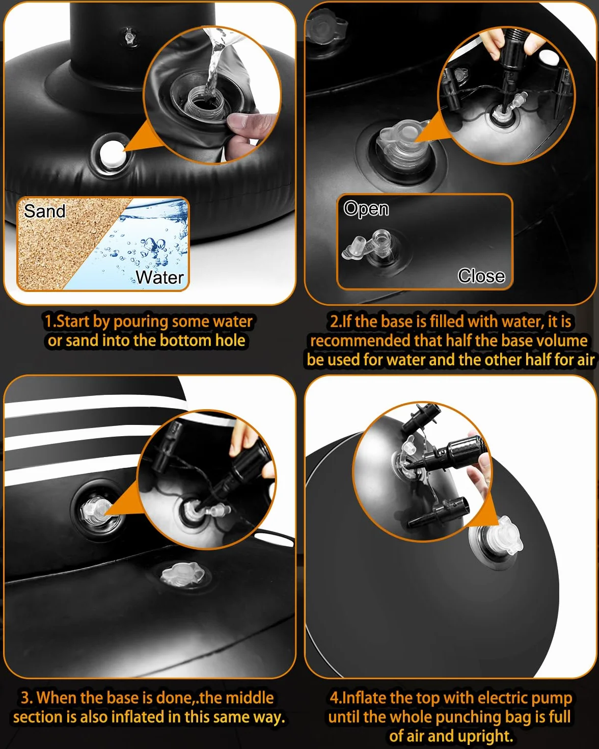 Saco de Boxeo Adulto, Punching Ball para Ejercicio en Casa