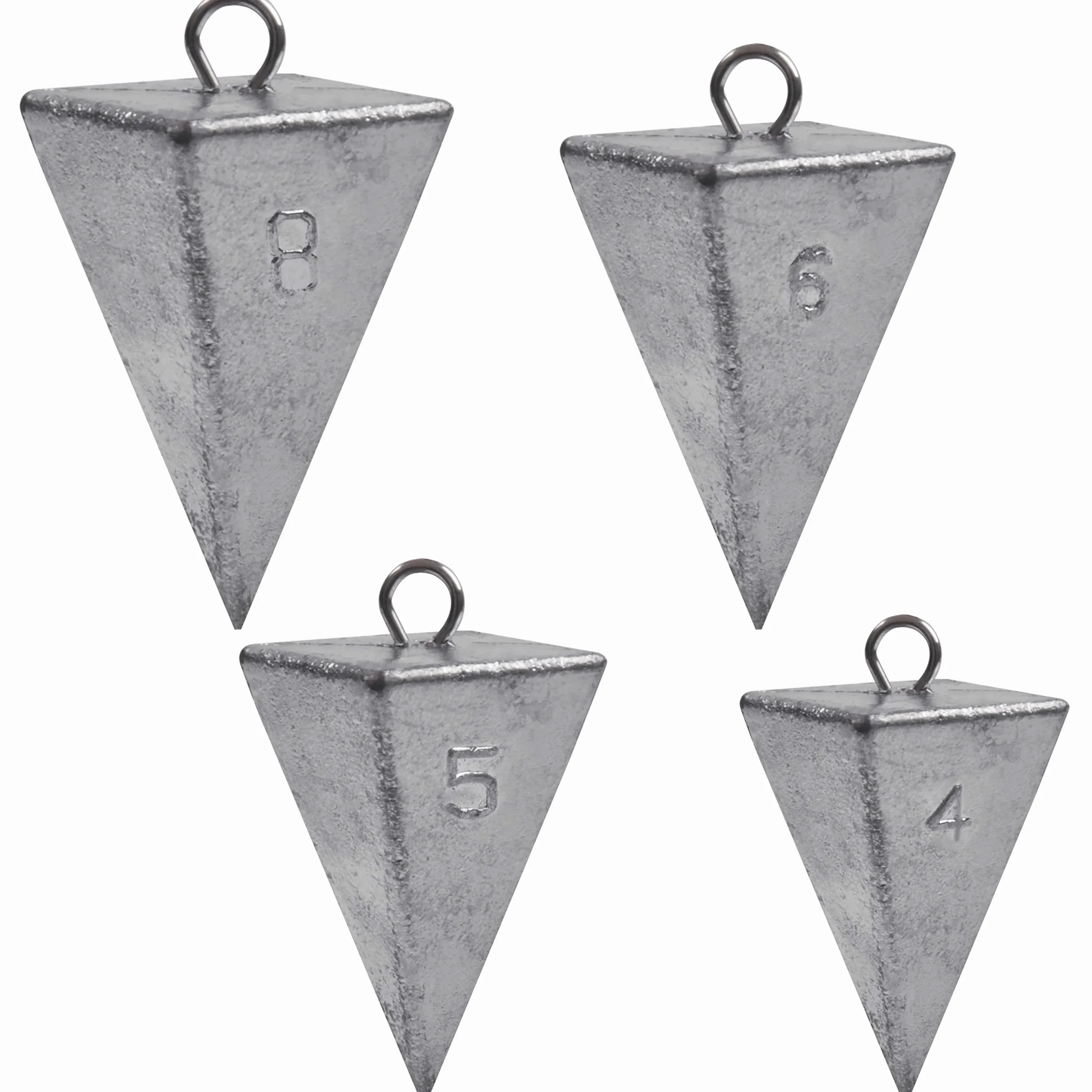 Pirámide Plomos Pesas Pesas de Pesca Surf Pesas de Pesca Plomos Océano Agua Salada Pirámide Pesca Plomos de Pesca Equipo de Pesca Aparejos de Pesca 1 oz 2 oz 3 oz 4 oz 5 oz 6 oz 8 oz