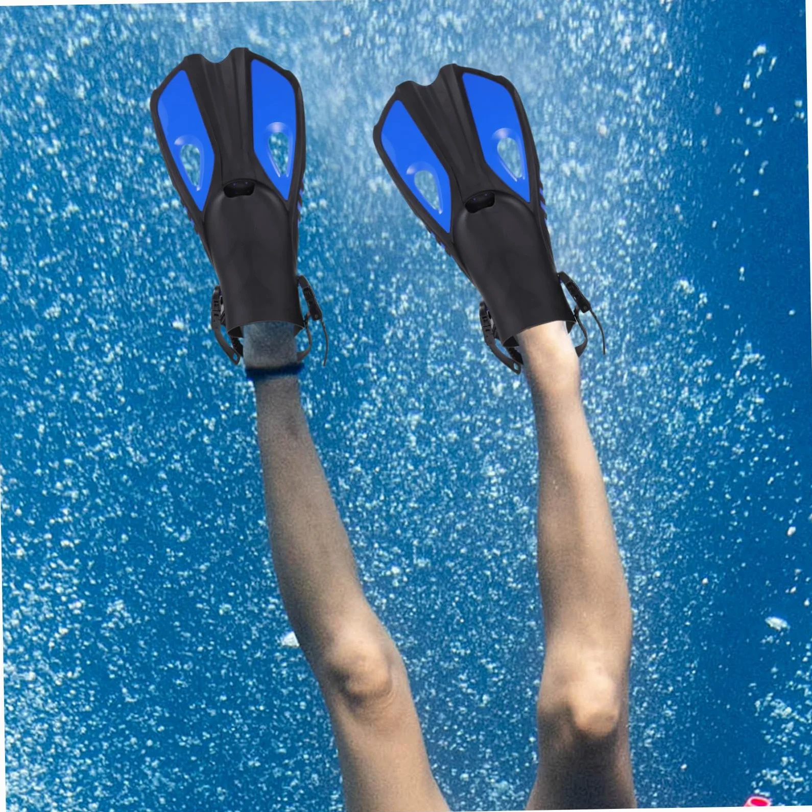 Aletas para Nadar Aletas de Hoja Corta Aletas de Snorkel Ajustables Equipo de Buceo Aleta de esnórquel Natacion natación Aletas de Buceo Aletas para Hacer Snorkel Caucho