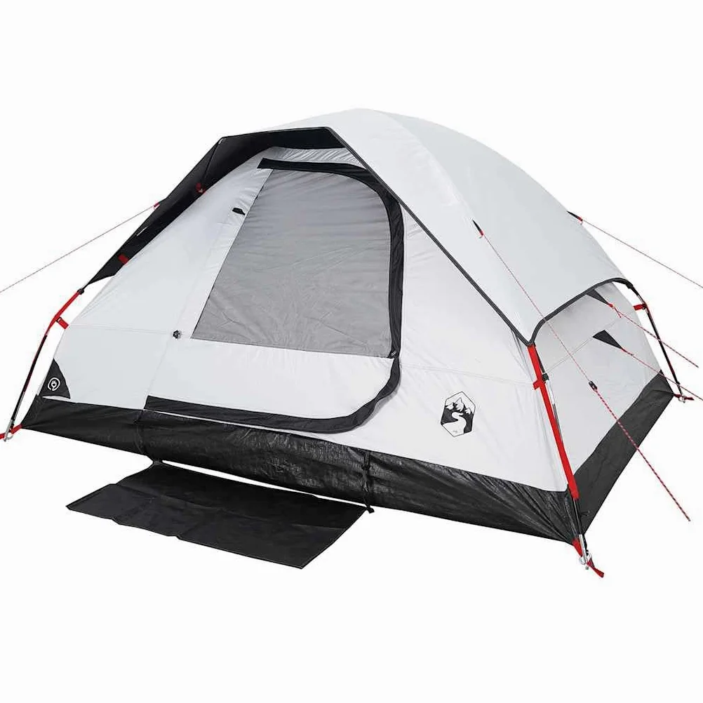 Tienda de campaña domo para personas, verde oliva, impermeable T poliéster para exteriores con conexión electrónica, tienda de campaña ligera para acampar