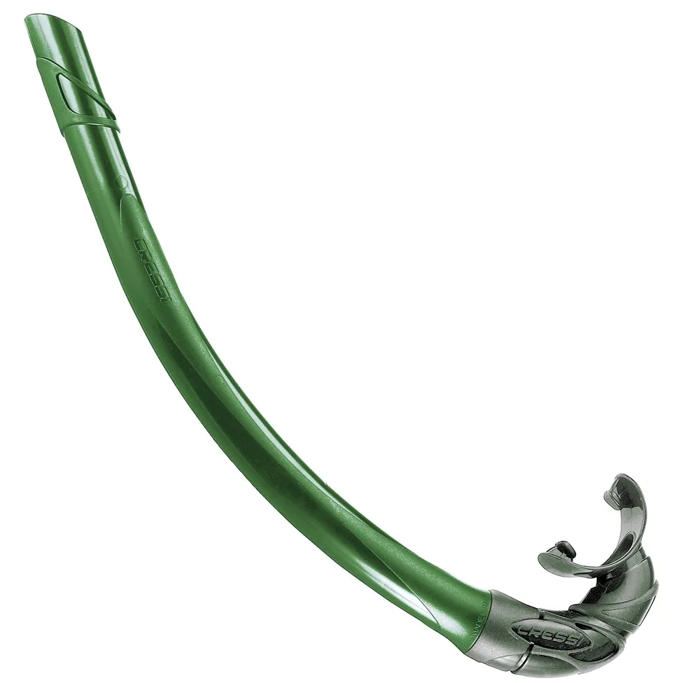 Cressi Córcega, Tubo de Goma Flexible para Buceo, apnea y Pesca submarina, Colores sólidos y Camuflaje, Fabricado en Italia