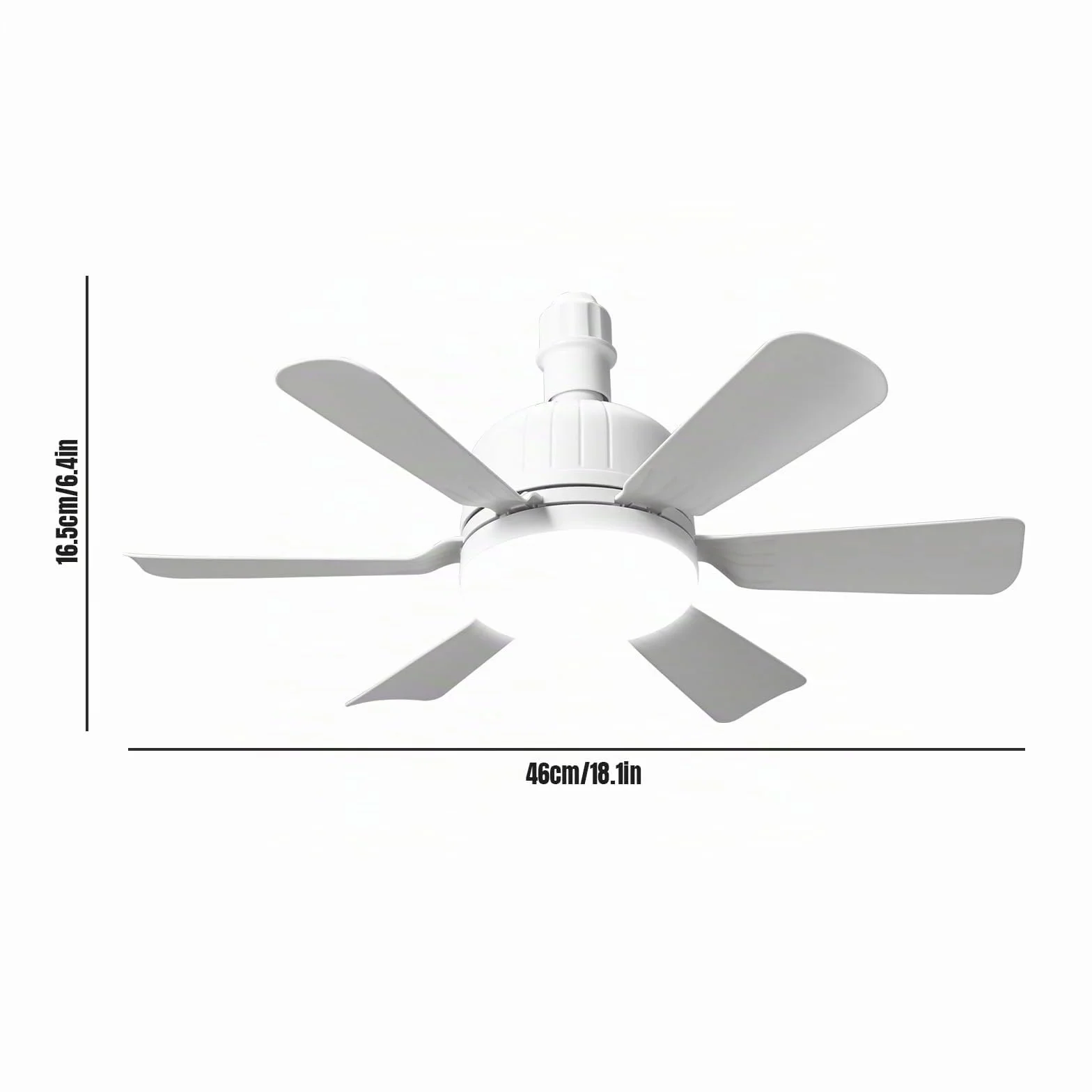 Ventilador de techo con luz LED 24W mando a distancia 3 velocidades silencioso E27