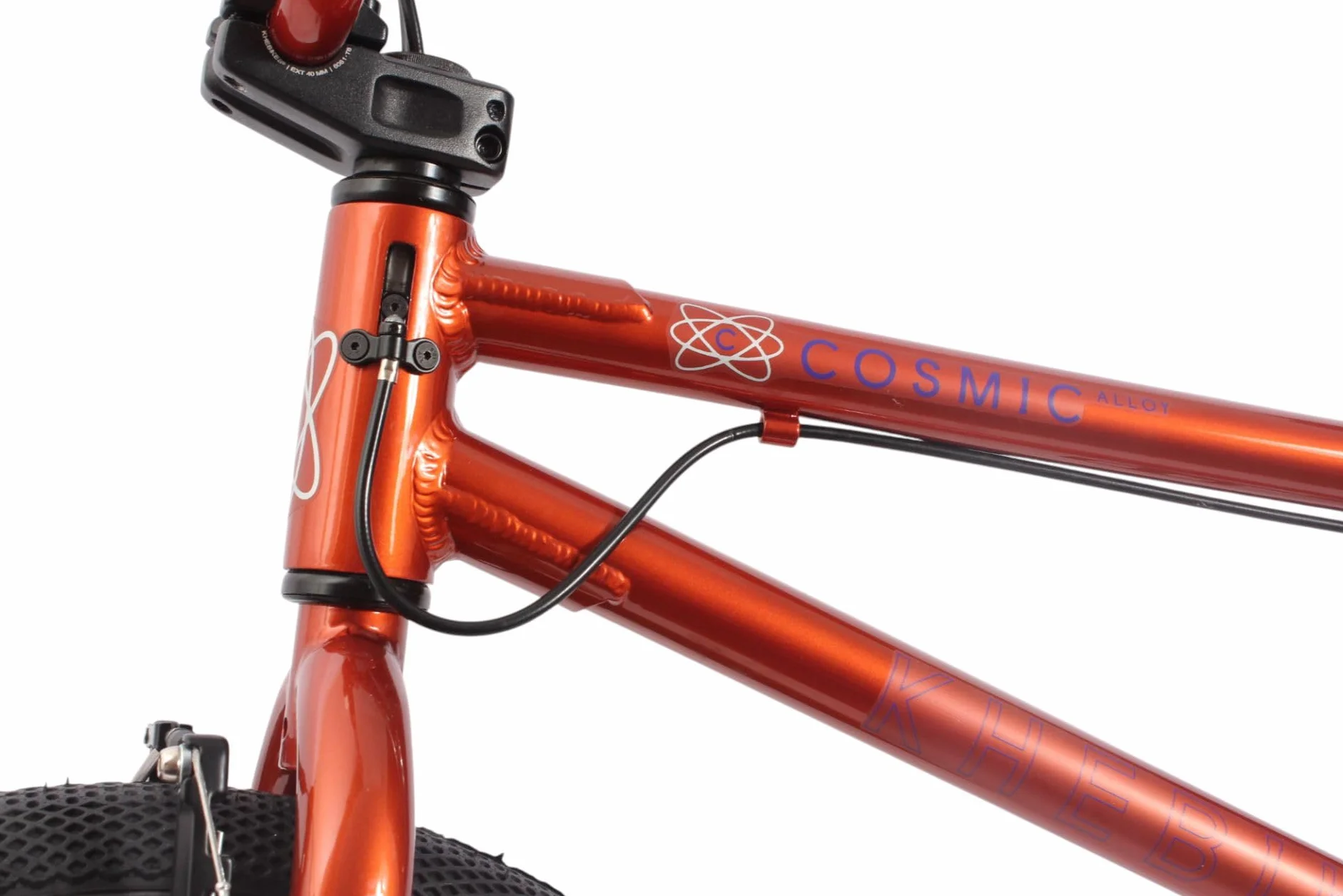 KHEbikes KHE Cosmic AL 20 pulgadas BMX Bike – Modelo 2025 – Marco de aluminio – Affix Rotor – Frenos V delanteros y traseros – 10,6 kg – Color Naranja – Para principiantes – 135 – 170 cm de estatura
