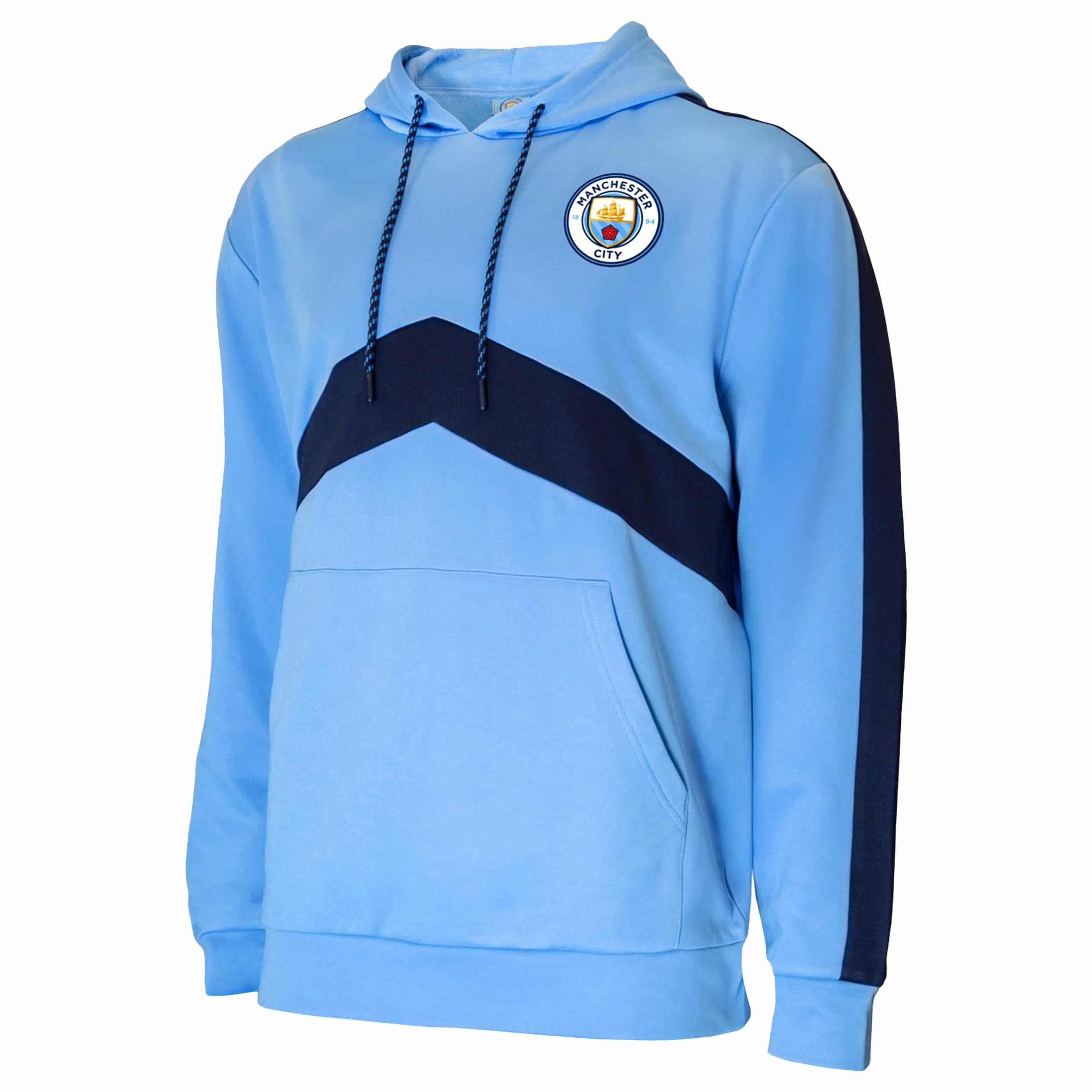 Icon Sports Manchester City F.c. Adult Pullover Hoodie Manchester City F.C. Sudadera con Capucha para Adulto Hombre (Pack de 1)