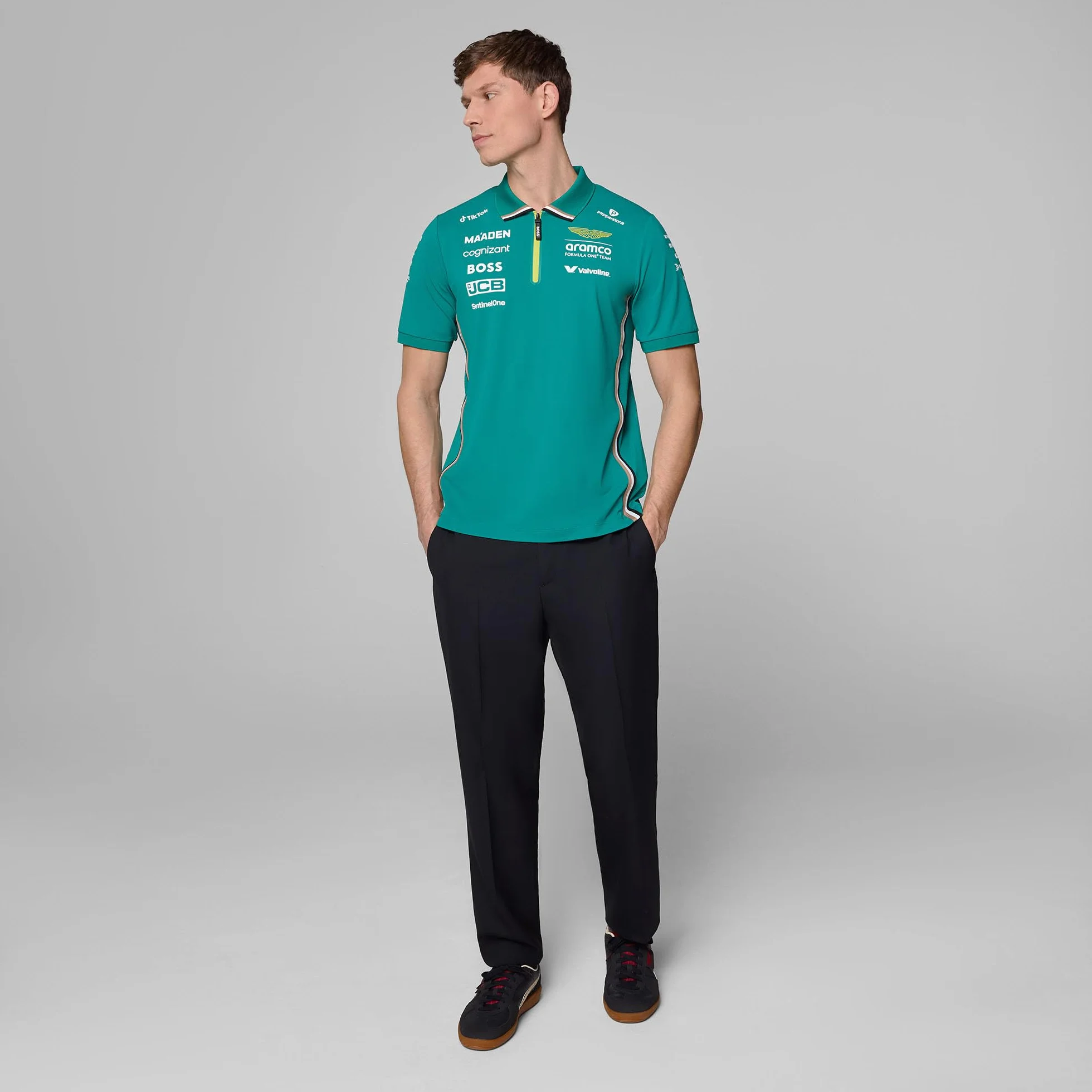 Aston Martin F1 2025 Polo del Equipo para Hombre