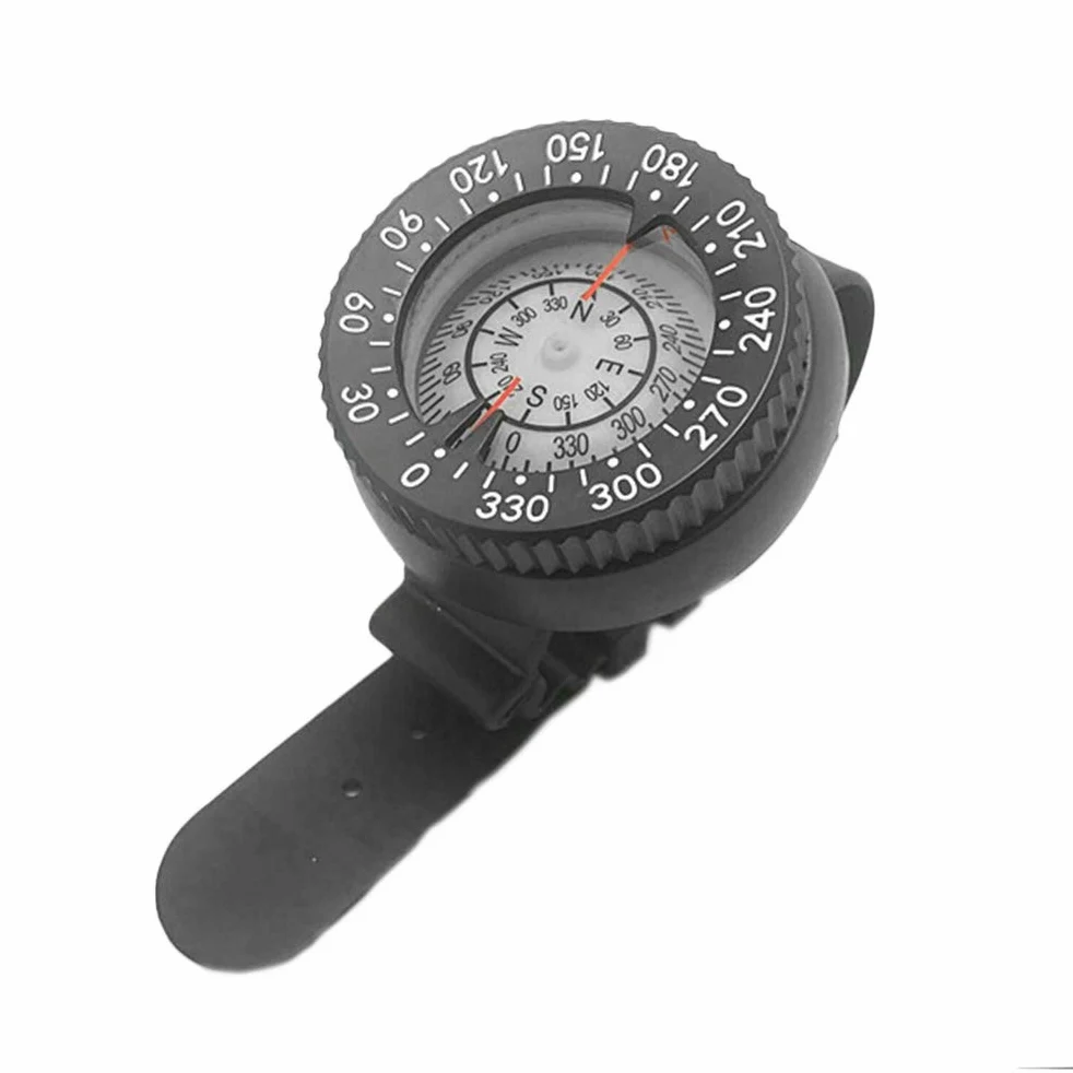 Brújula de buceo, brújula de pulsera, brújula de buceo, brújula de buceo portátil, luminosa, digital, brújula, para senderismo, camping, emergencia, supervivencia, herramienta de navegación (negro)