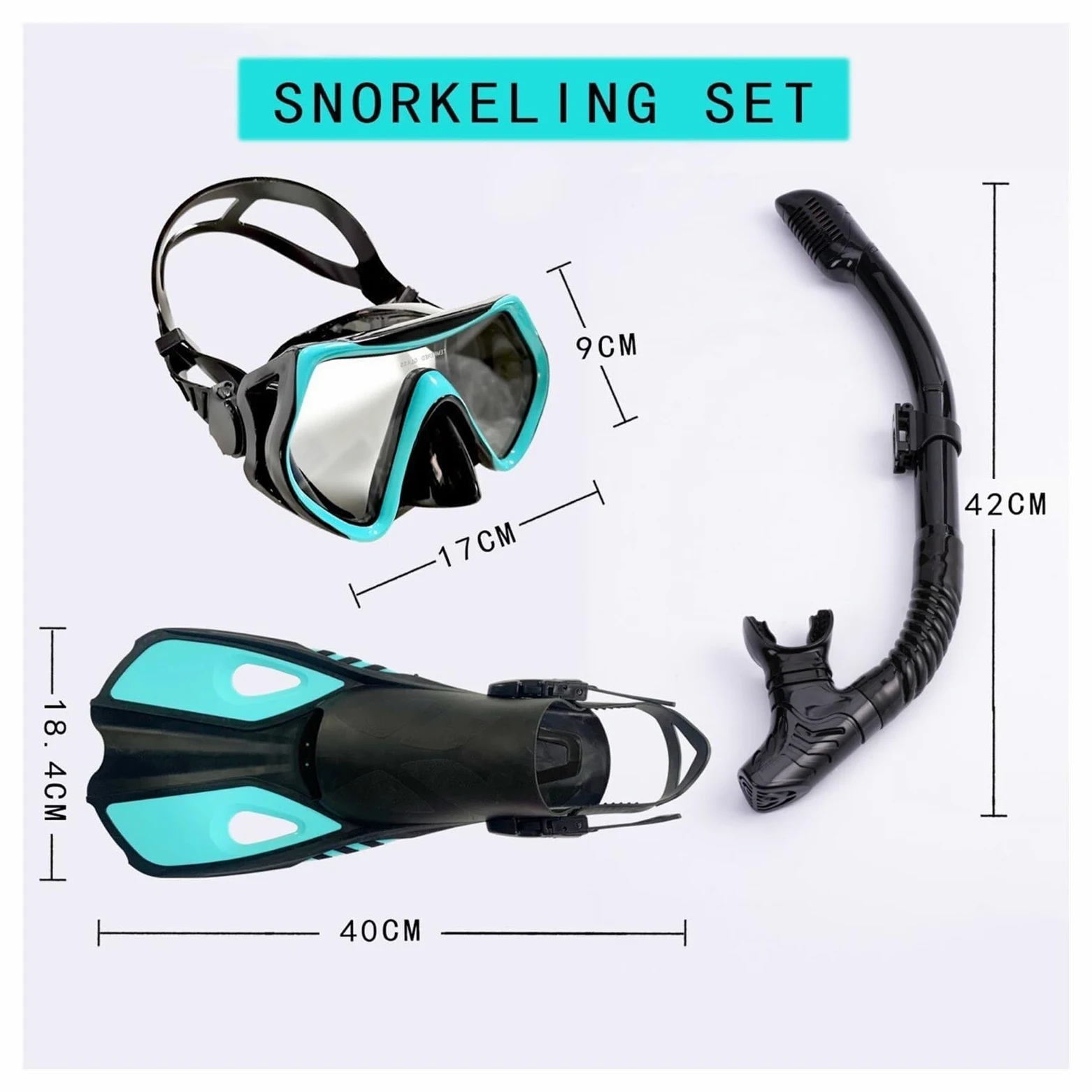 Aletas Profesionales For Adultos, Gafas De Buceo, Snorkel, Traje De Tres Piezas, Máscara De Vidrio Templado Antivaho De Silicona(Golden)