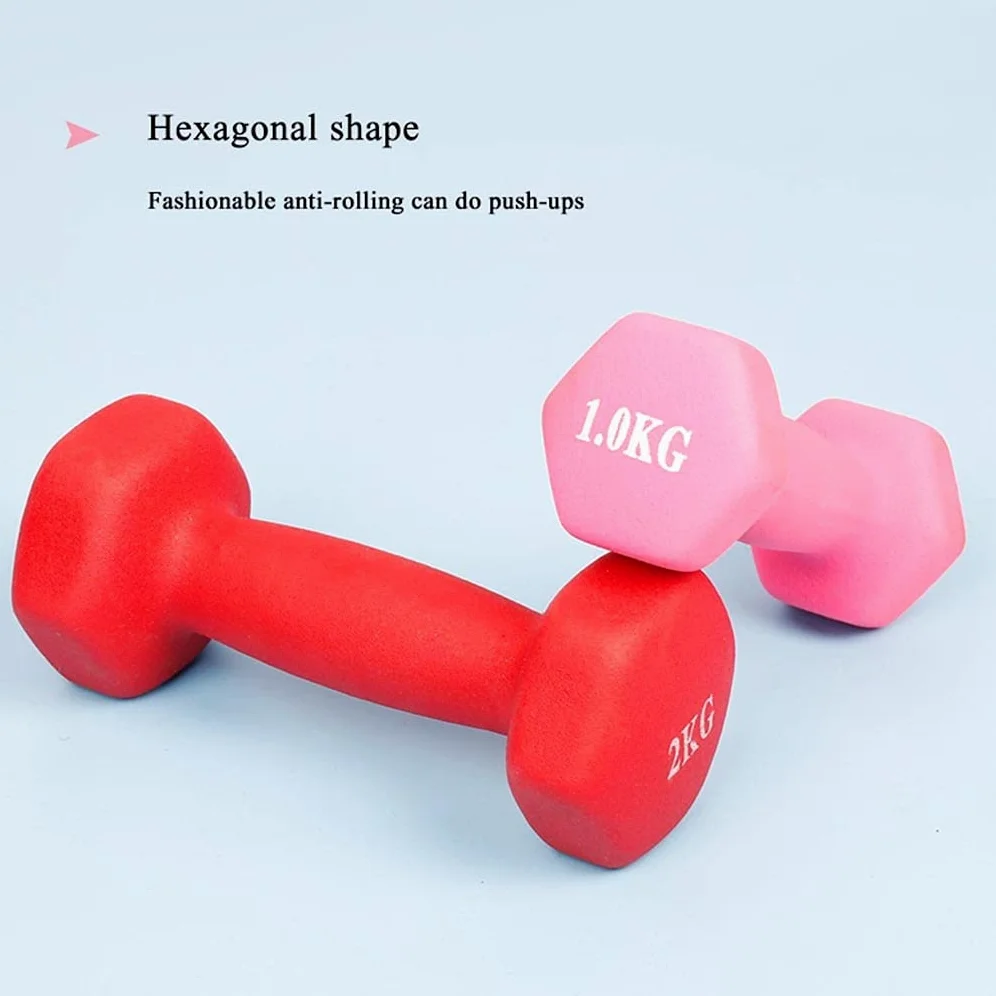 Mancuernas Pesas Recubrimiento de Vinilo Gimnasio y Ejercicios En El Hogar Impermeable y Antideslizante con Acabado Mate, Par Mancuerna pequeña (Size : 2x2kg)