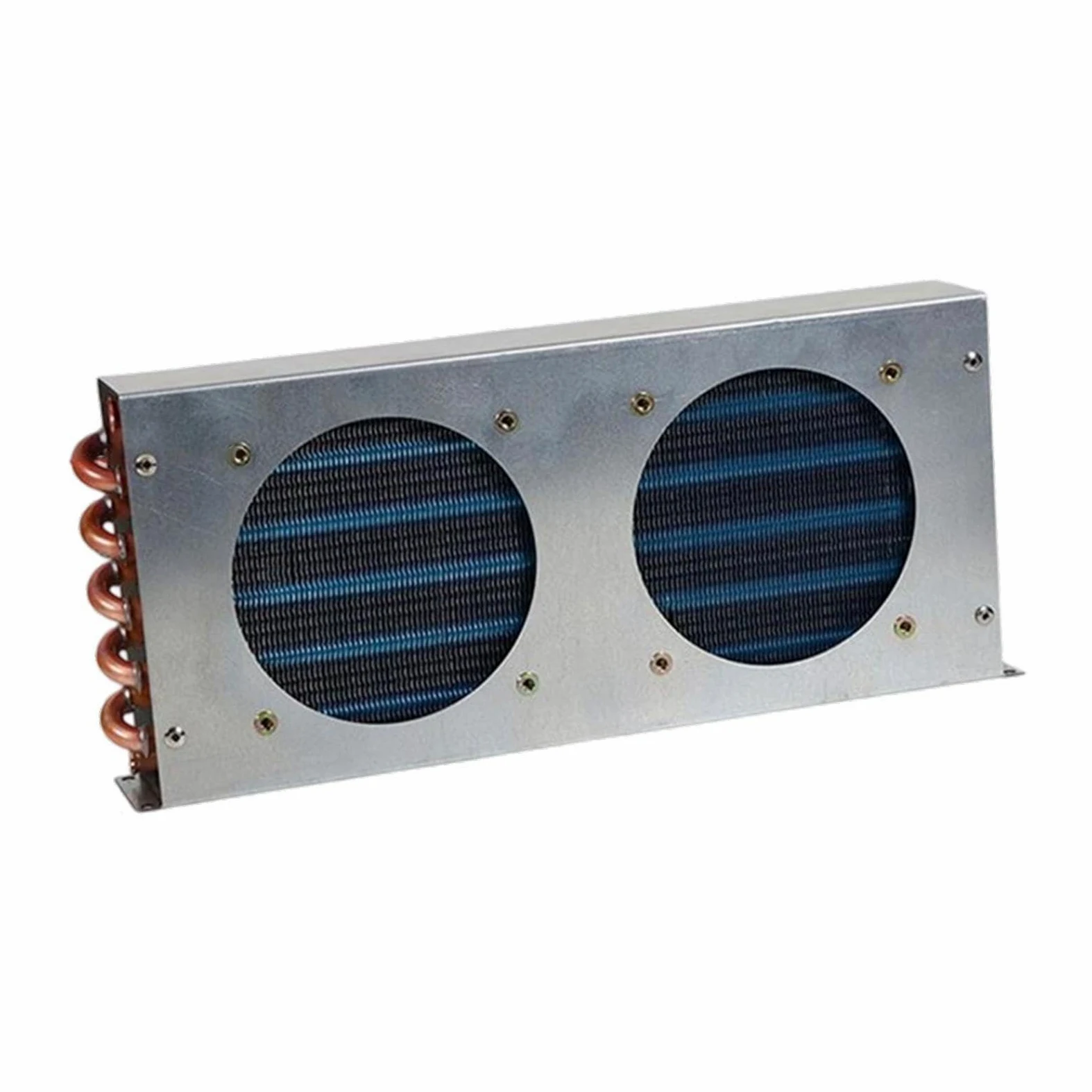 Sharplace Condensador para Refrigerador, Radiador de Refrigeración Por Aire, Intercambiador de de Tubo de Cobre Compacto, Pequeño Y Resistente para Equipo, 380x160x55mm
