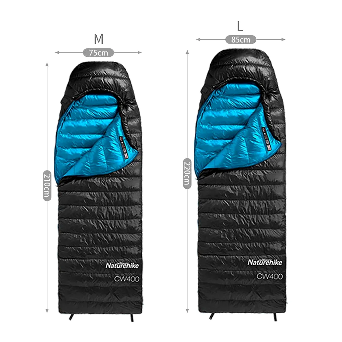 Naturehike Saco De Dormir De Plumón Ultraligero De, Saco De Dormir De Plumón De Ganso De 800 Rellenos, Saco De Dormir para 4 Estaciones, Saco De Dormir Compacto y Ligero