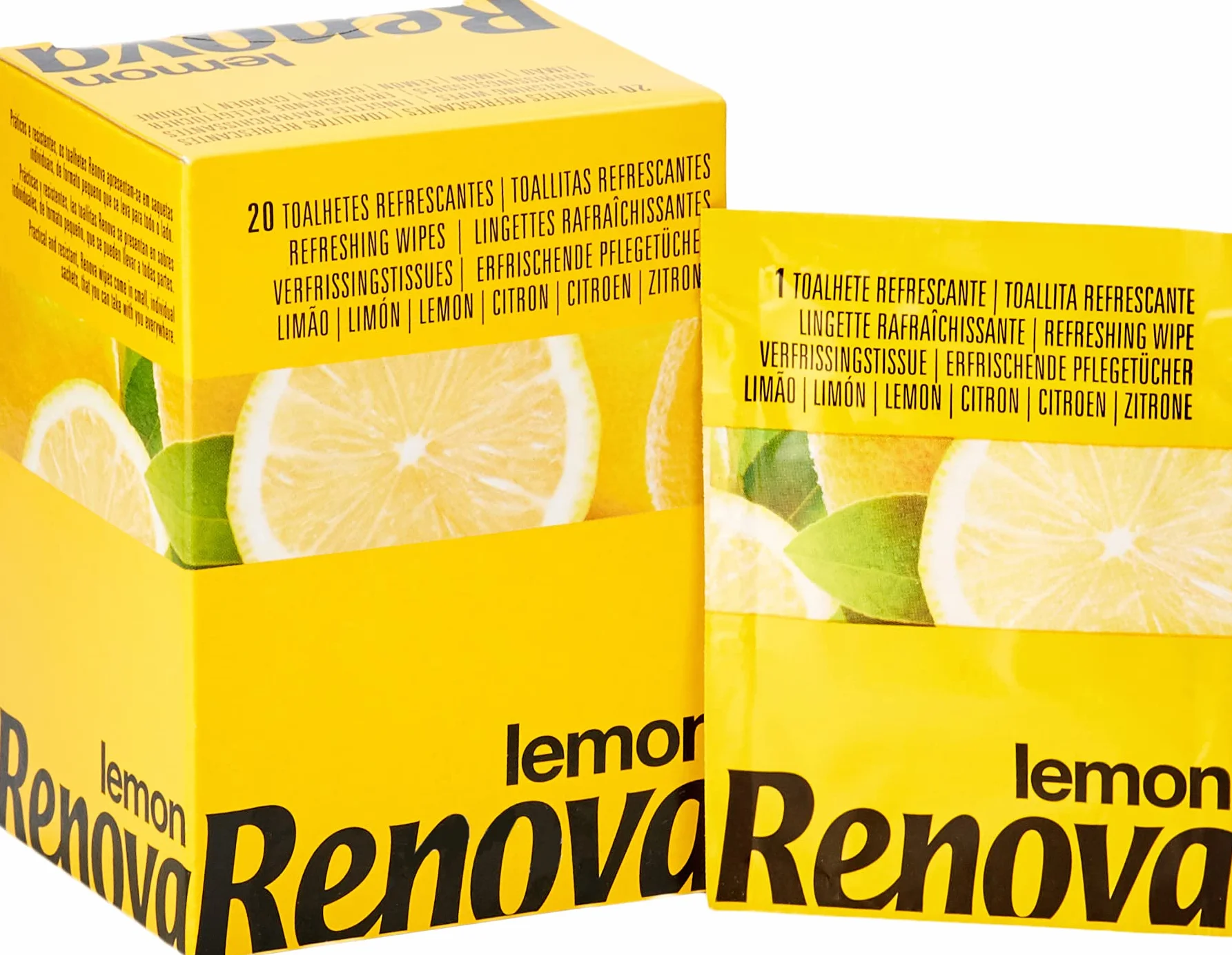 Renova Toallitas Refrescantes de Limón 20 Toallitas