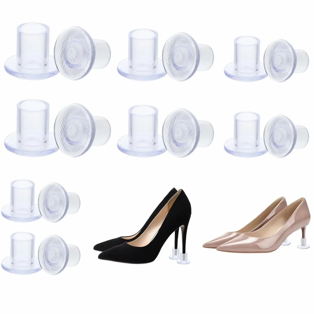 Cubre Tacones Boda Transparentes 8 Pares Protectores Tacones Alto Mujer 7 mm 9 mm 11 mm 13 mm